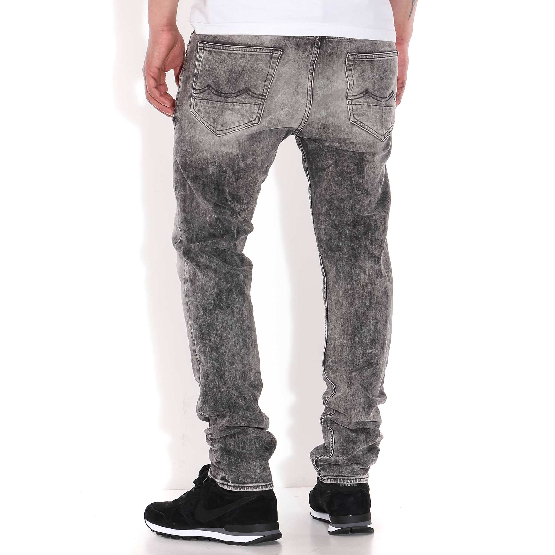 James Skinny Fit Jeans black worn marble - Image 2