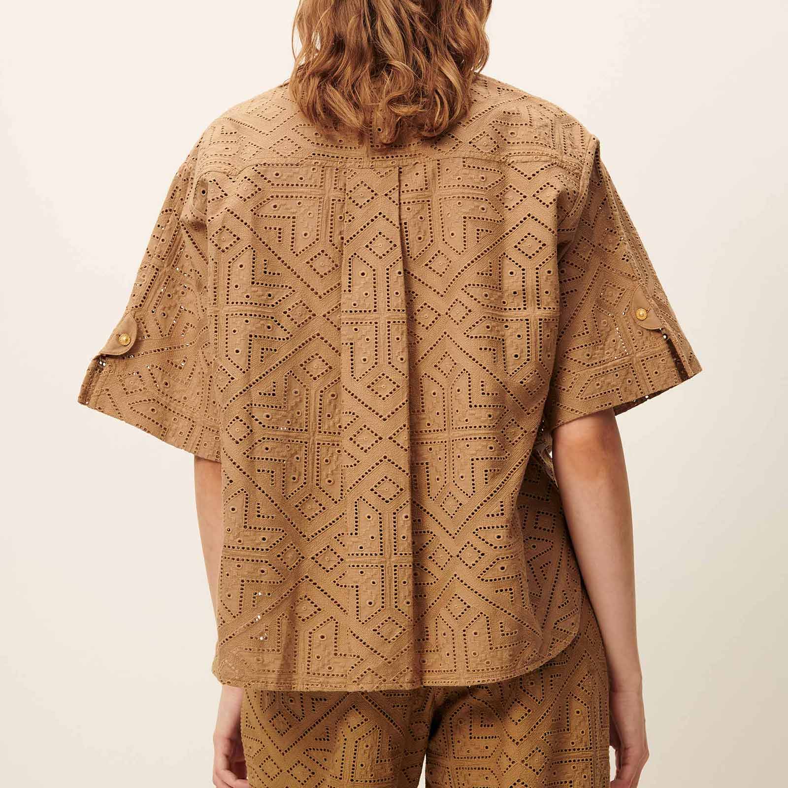 Kaia Embroidered Shirt pampa - Image 2