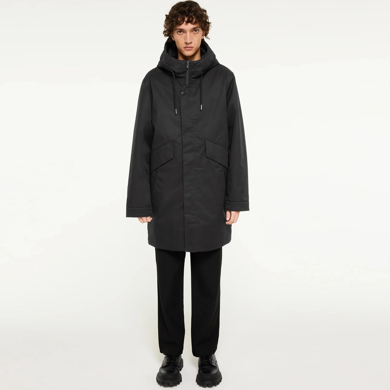 Karim Cold Winter Parka black - Image 3