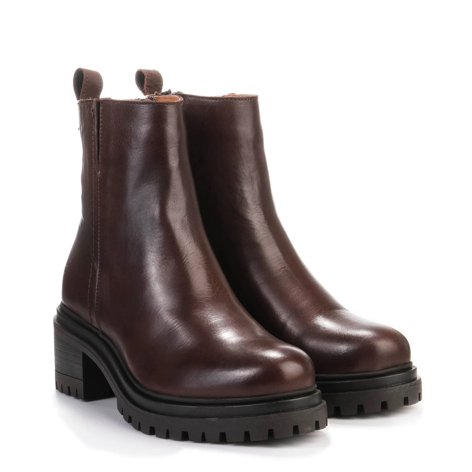 Katie Elevated Leather Boots ebony - Image 2