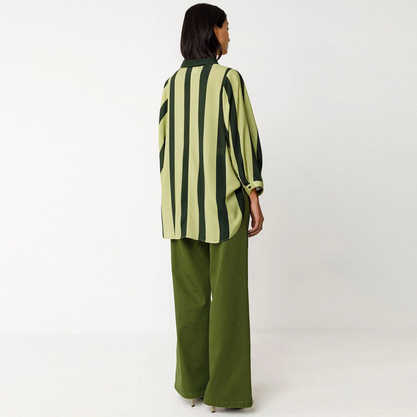 Katrin Shirt green stripes - Image 2