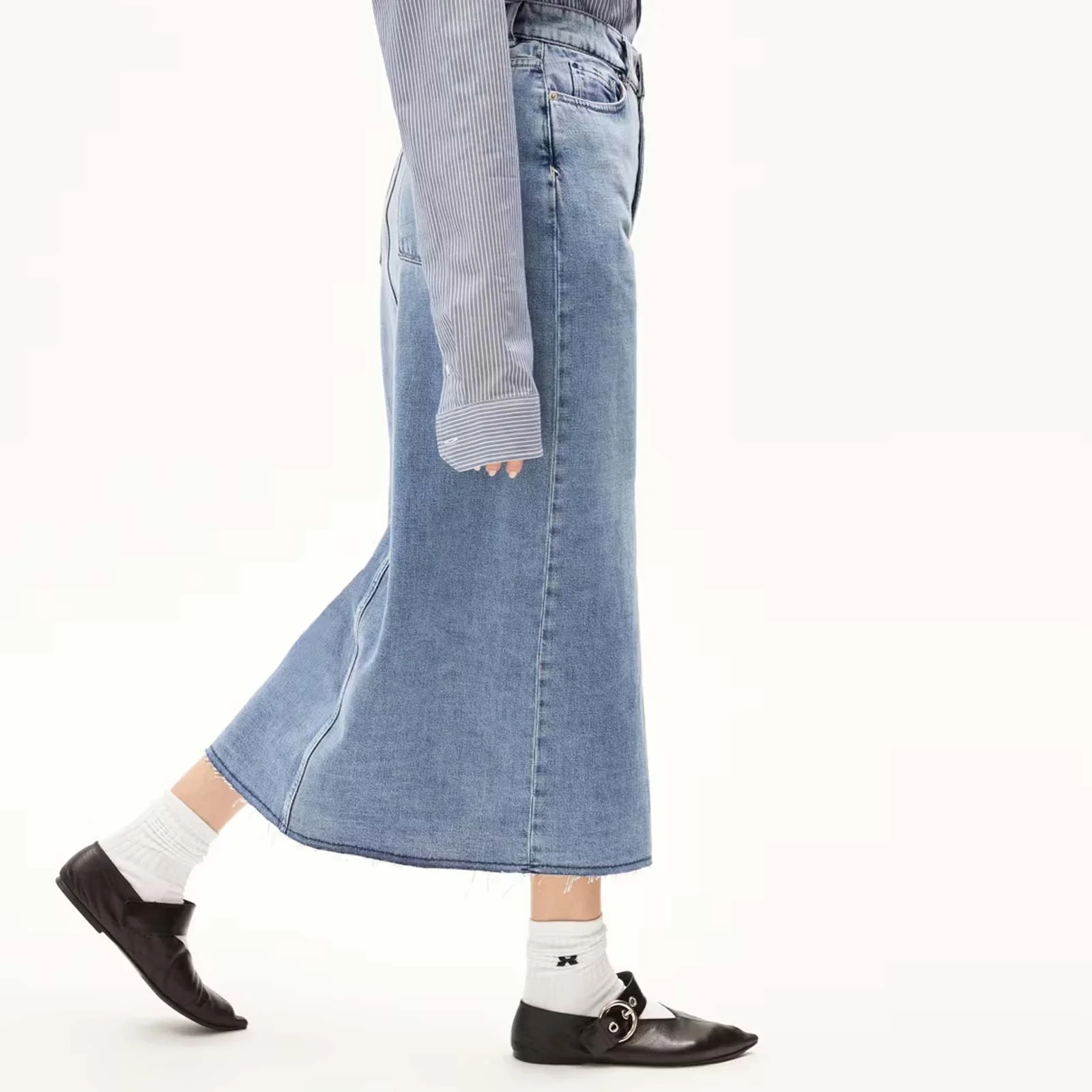 Kitaari Demi Denim Skirt indigo pebbles - Image 3