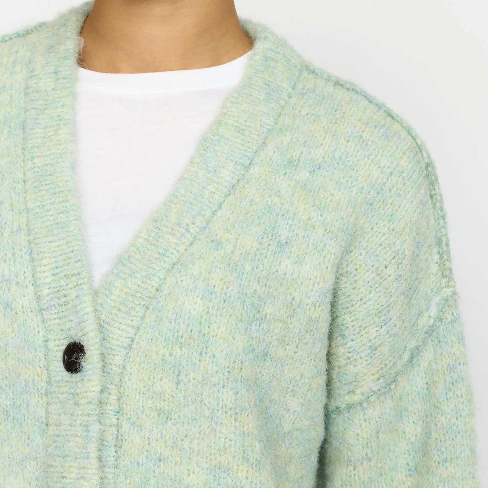Knitted Mohair Cardigan mint - Image 5