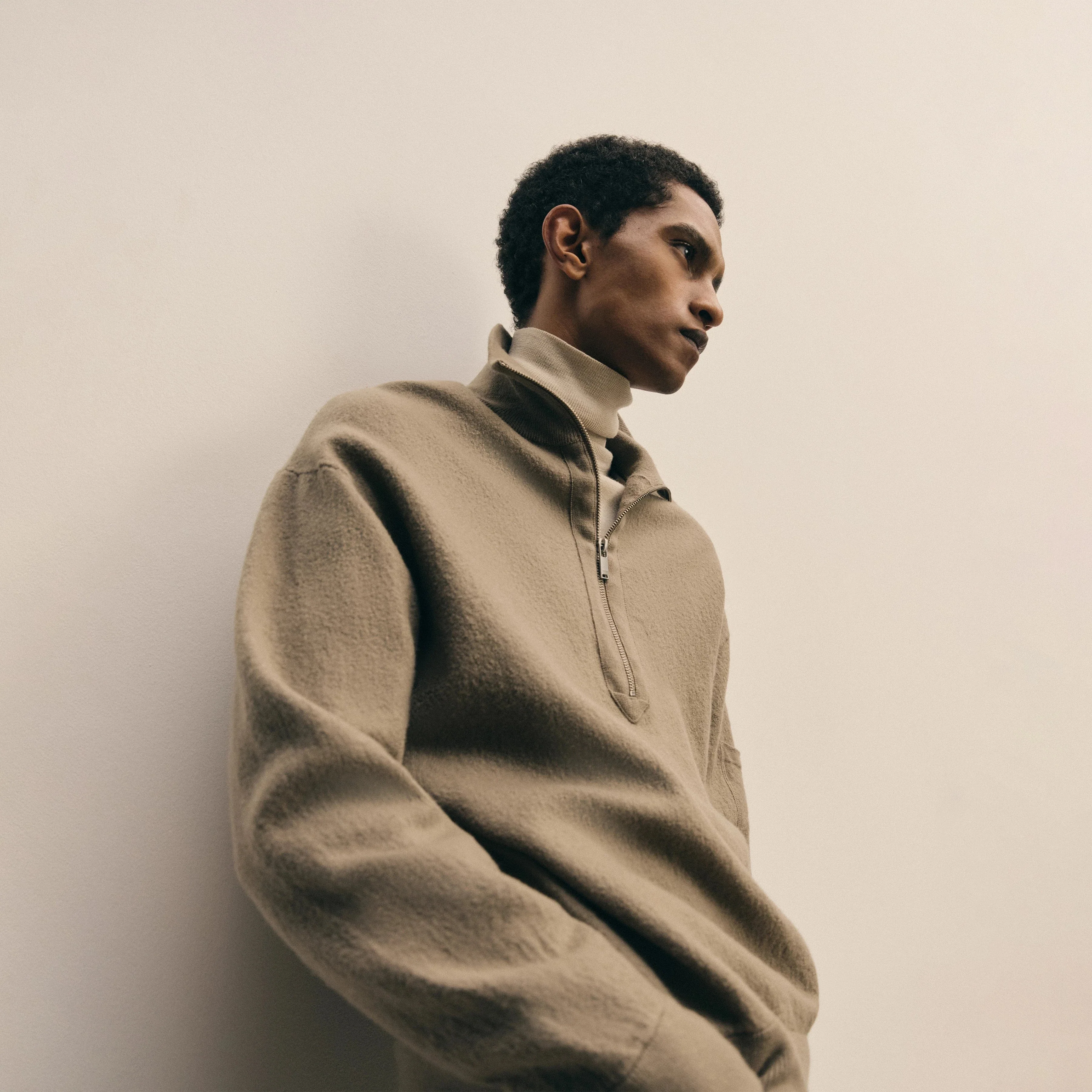 Kouper Half Zip Sweater 420222 fango - Image 3