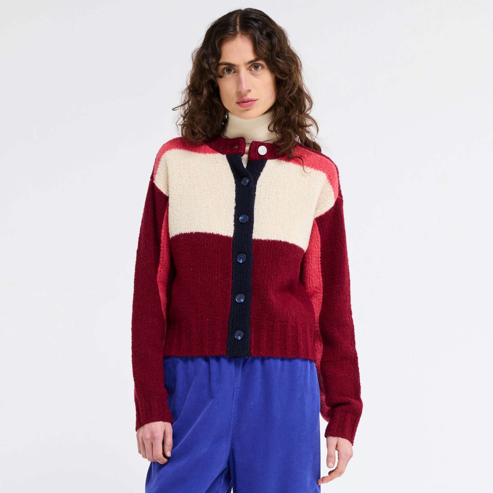 Krasner Cardigan burgundy