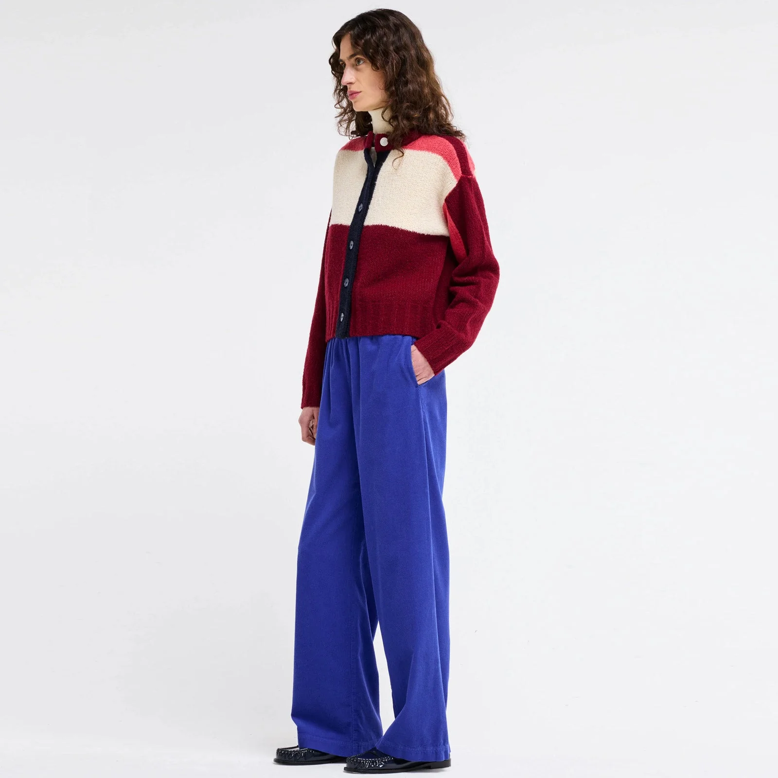 Krasner Cardigan burgundy - Image 3