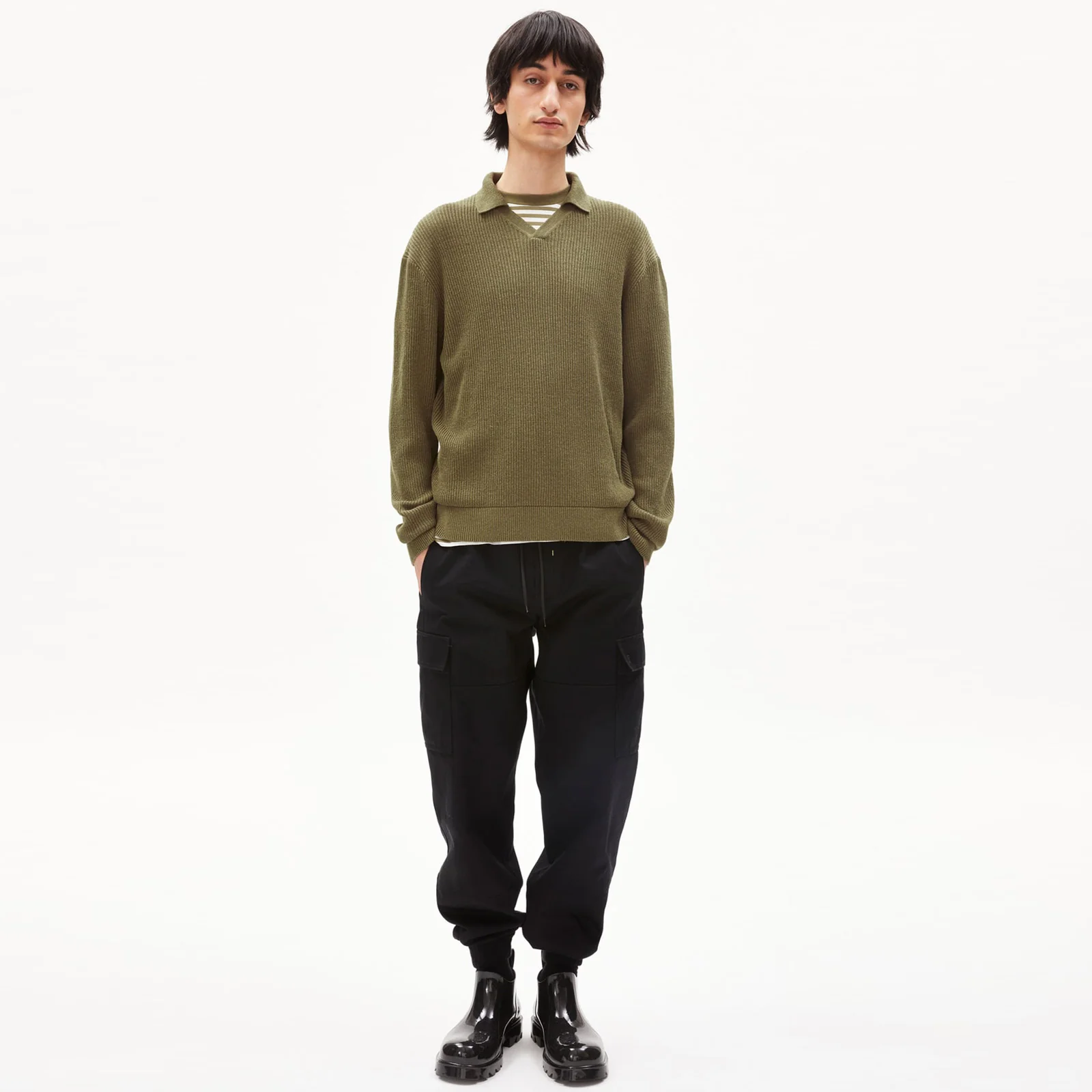 Kravaa Linen Jumper oliva - Image 3
