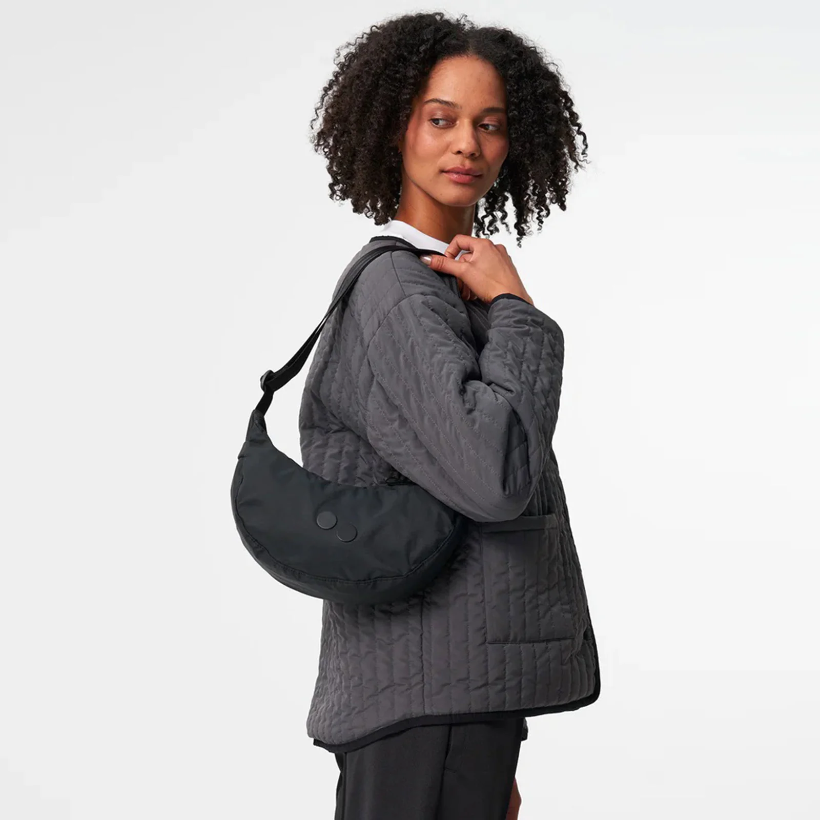 Krumm Small Crossbody Bag pure black - Image 7