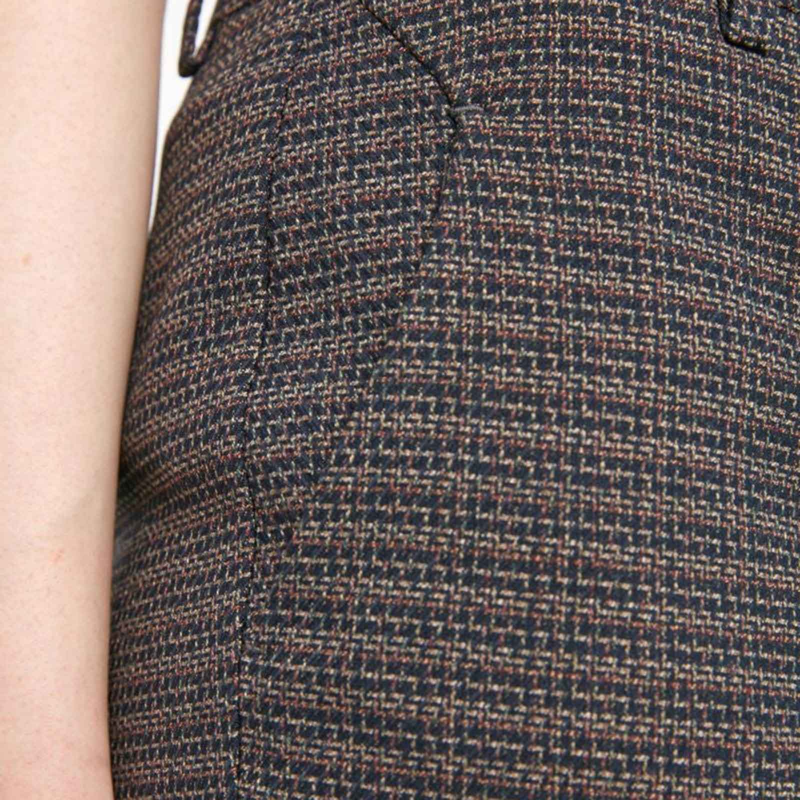 Kylie Crop 722 Pant navy mix weave - Image 3