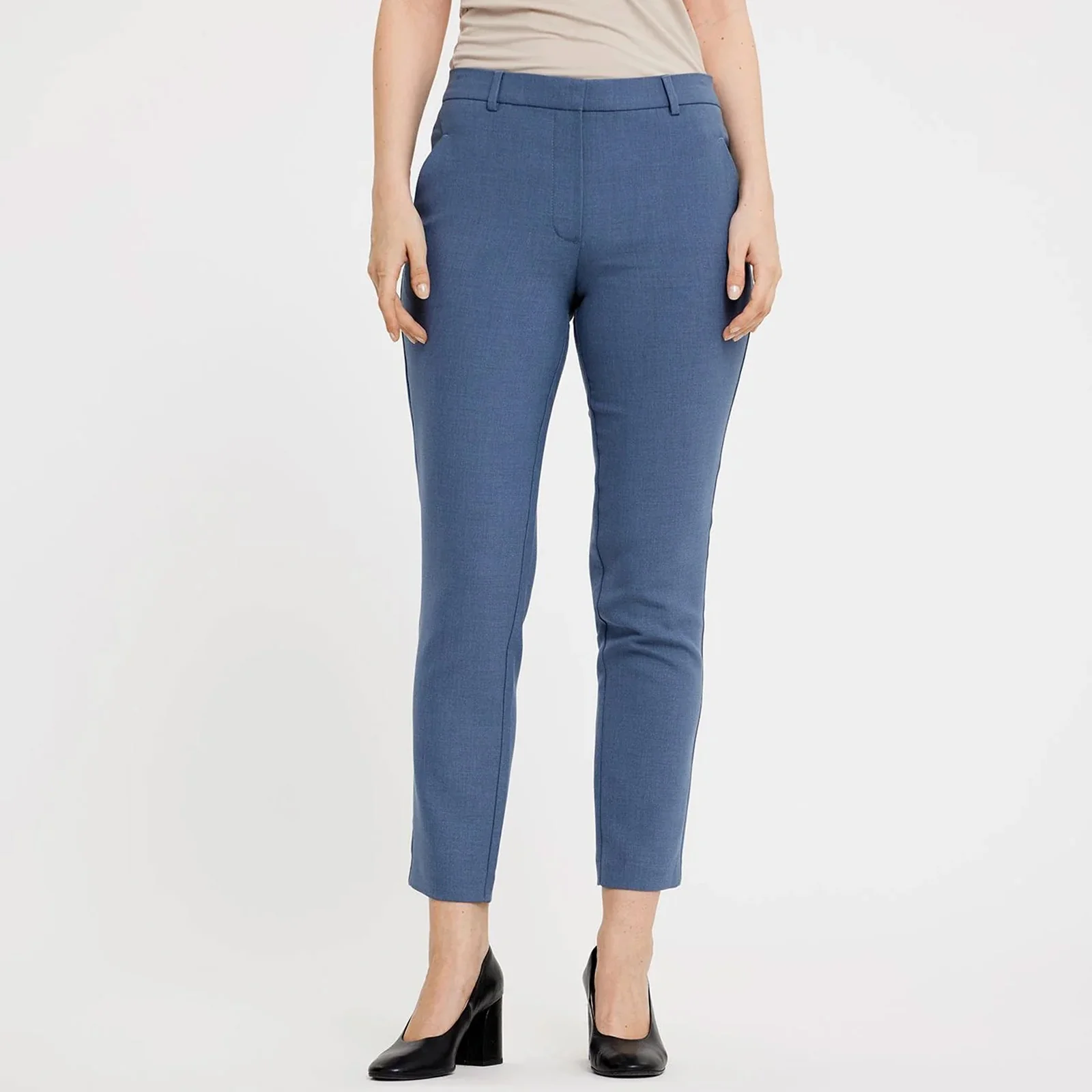 KylieFV Crop Trousers 085 blue mist melange - Image 2