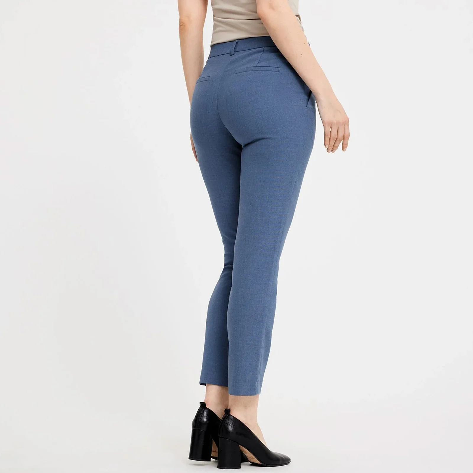 KylieFV Crop Trousers 085 blue mist melange - Image 4