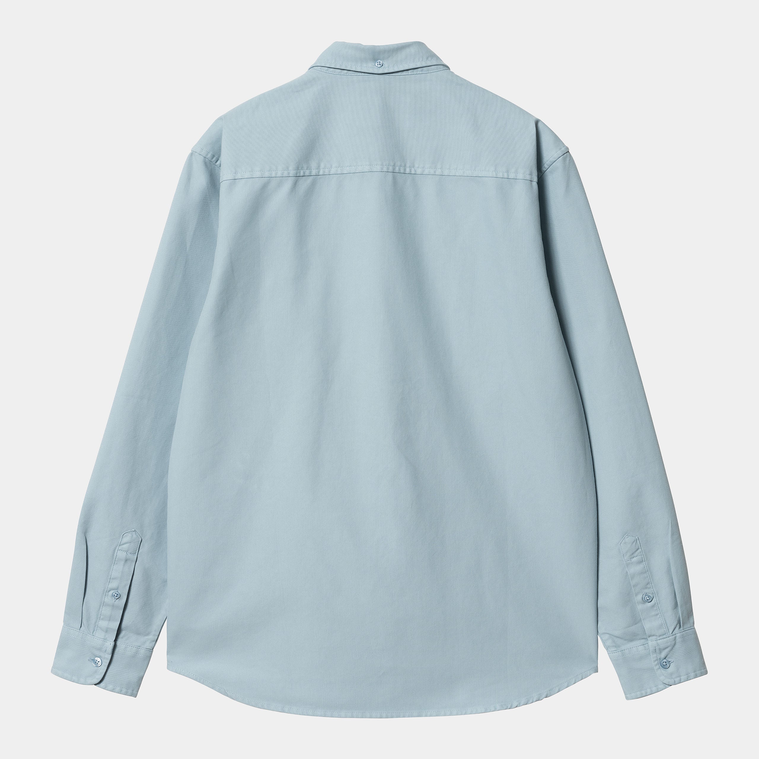 L/S Bolton Shirt frosted blue (garment dyed) - Image 2