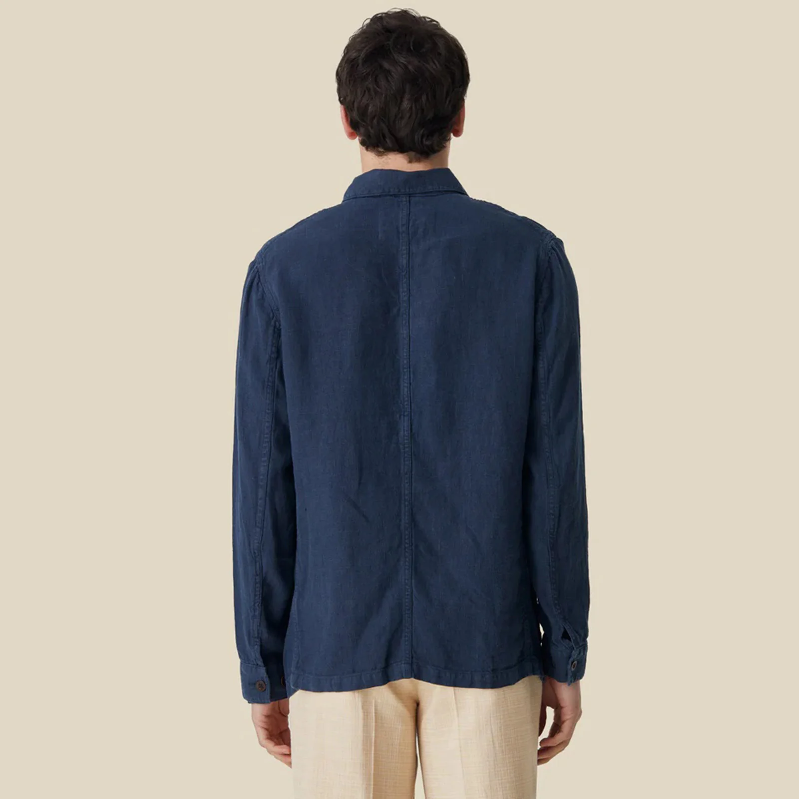 Labura Linen OverShirt navy - Image 2