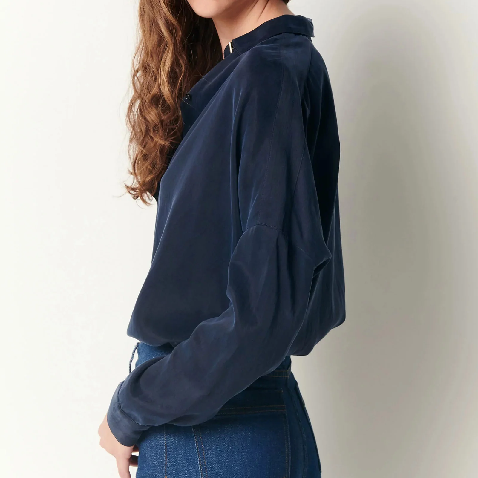 Lady D Blouse navy - Image 2