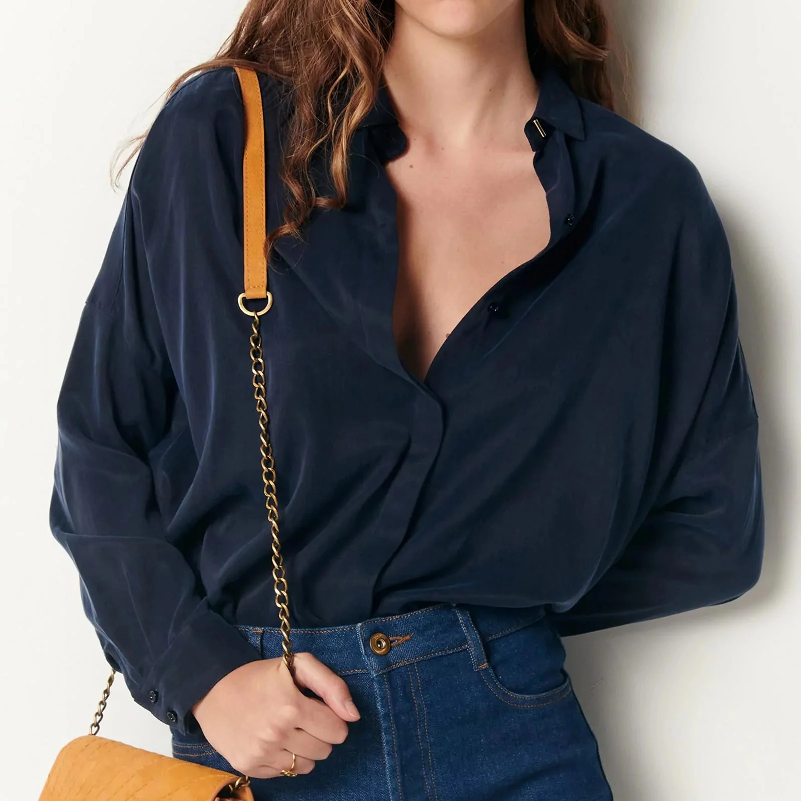 Lady D Blouse navy - Image 3