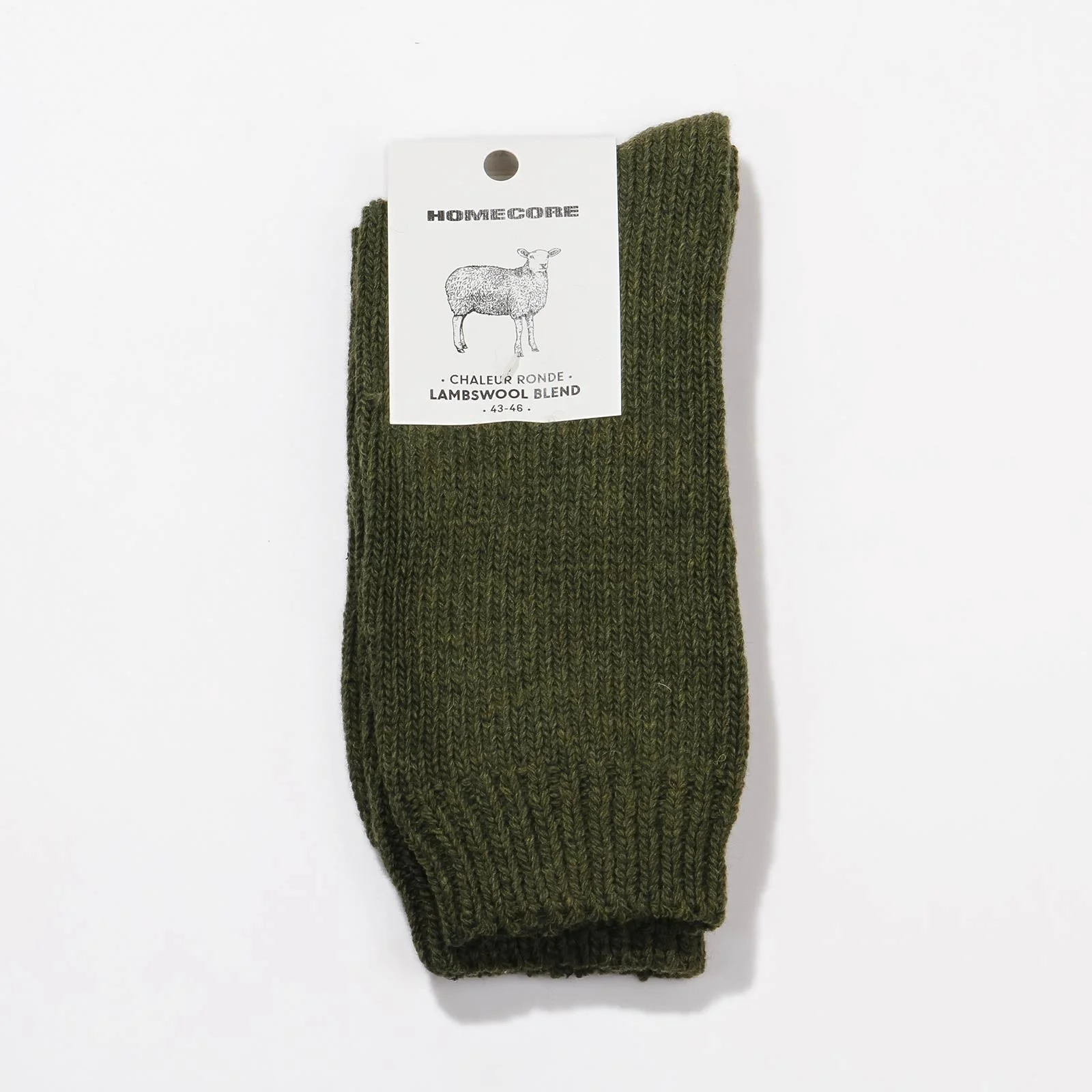Lambswool Blend Socks khaki