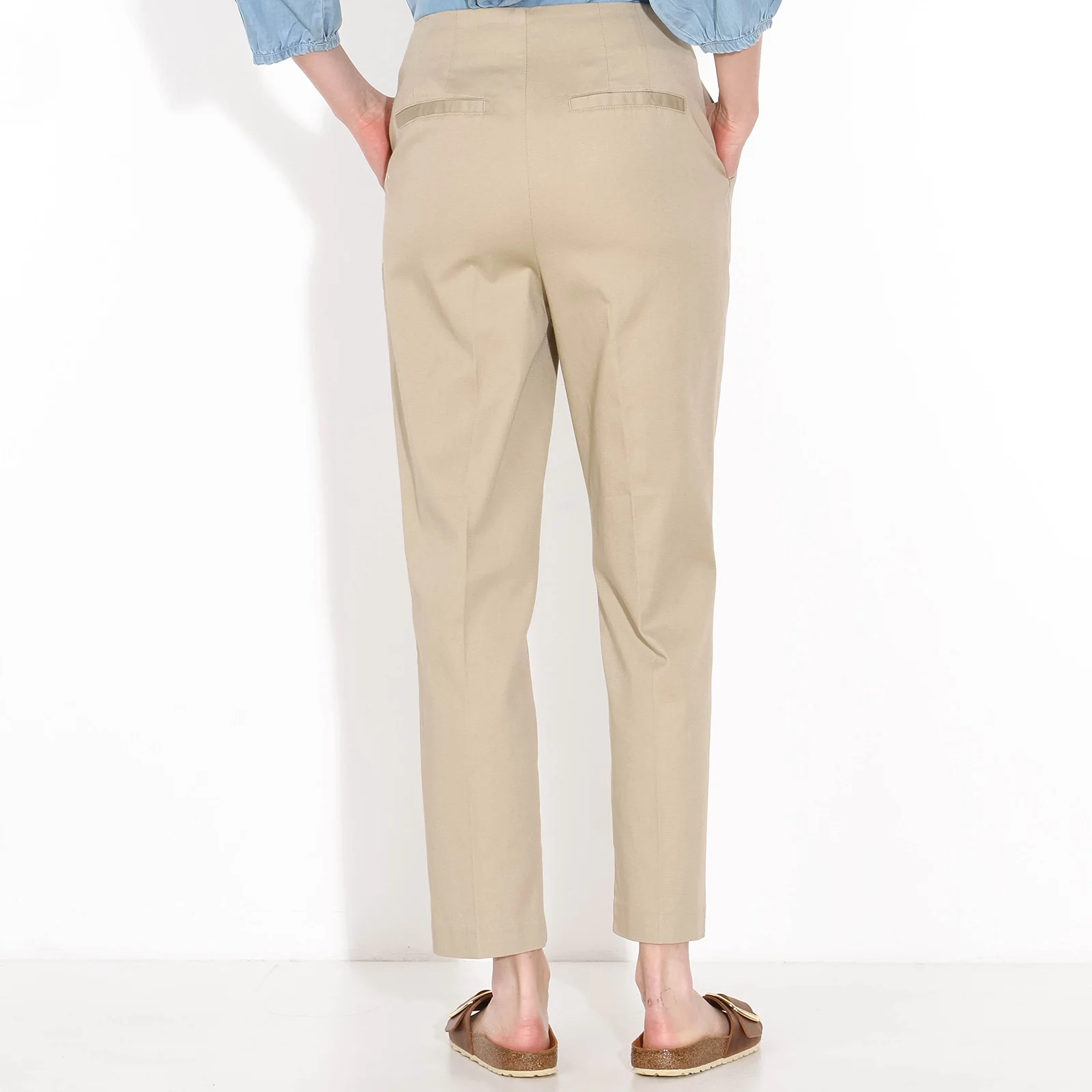 Langley HW Ankle Pants white pepper - Image 5