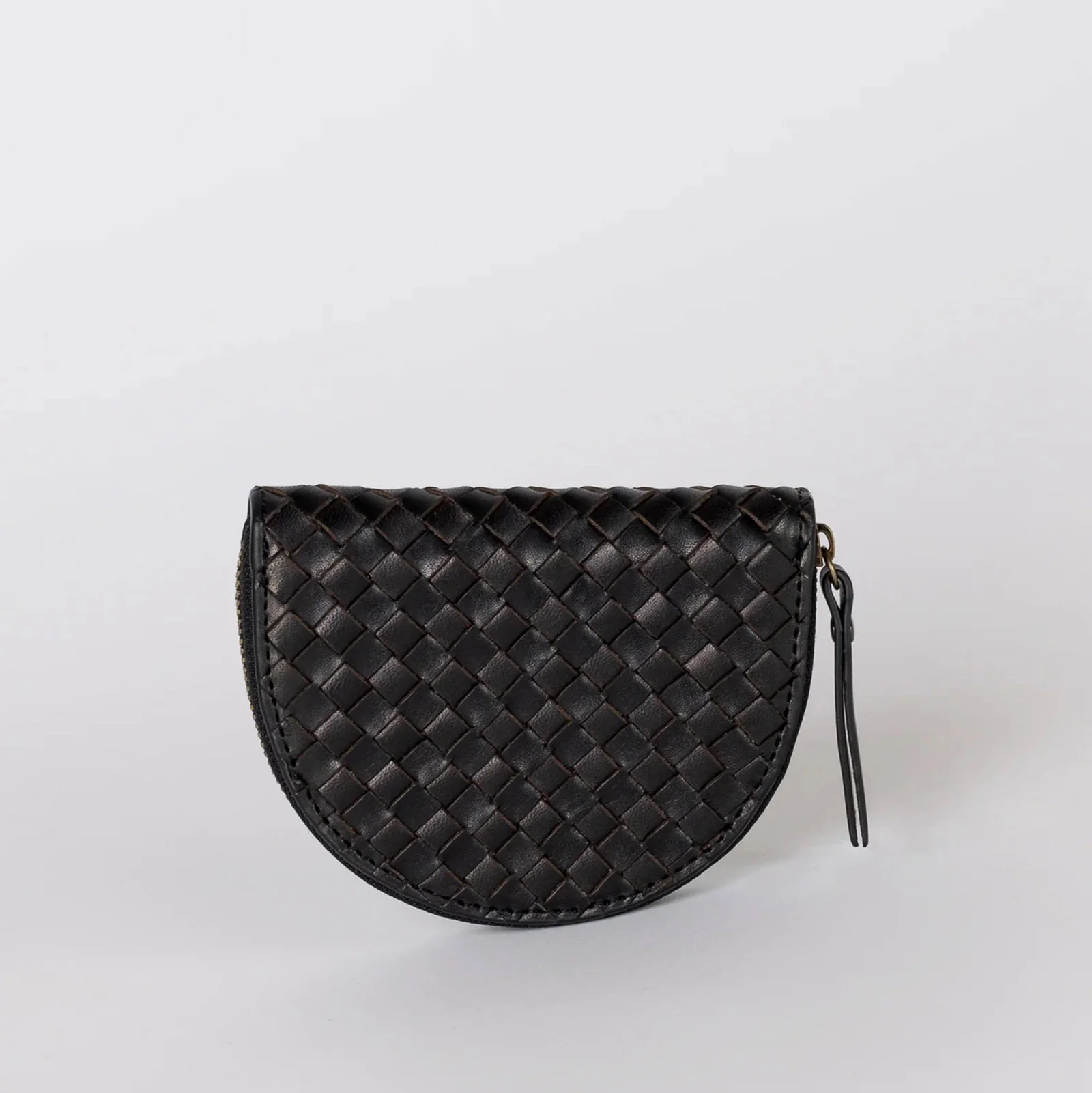 Laura Coin Purse Woven Leather black - Image 2