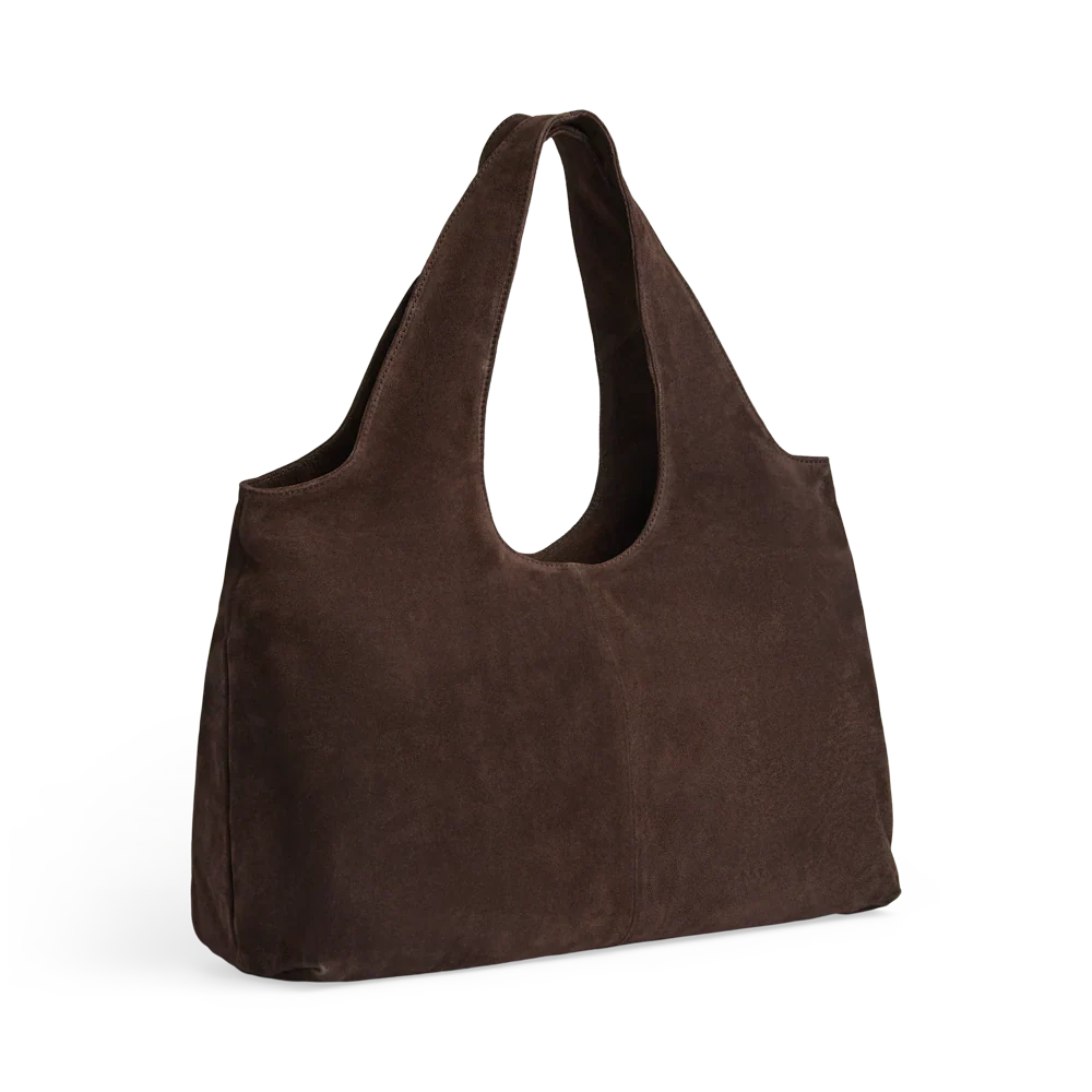 LaurineMBG Suede Shopper dark brown