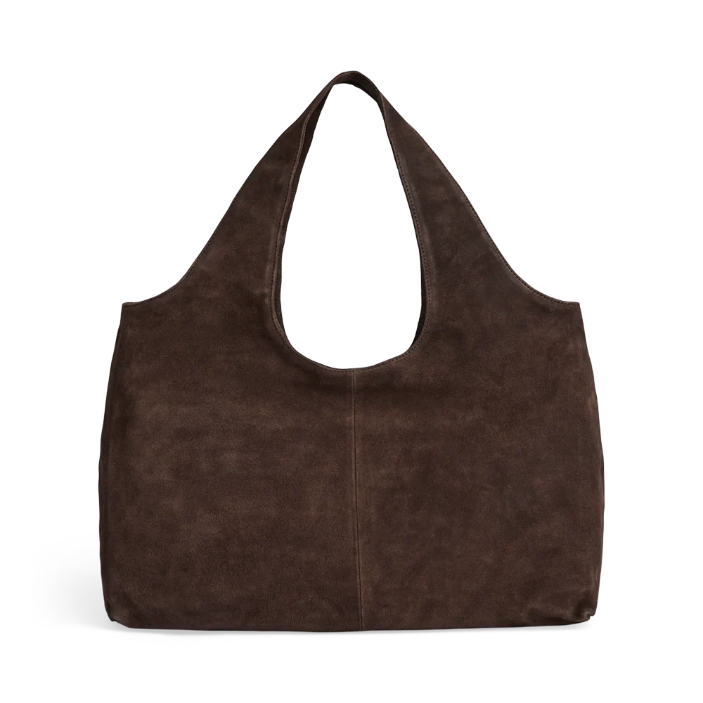LaurineMBG Suede Shopper dark brown - Image 3