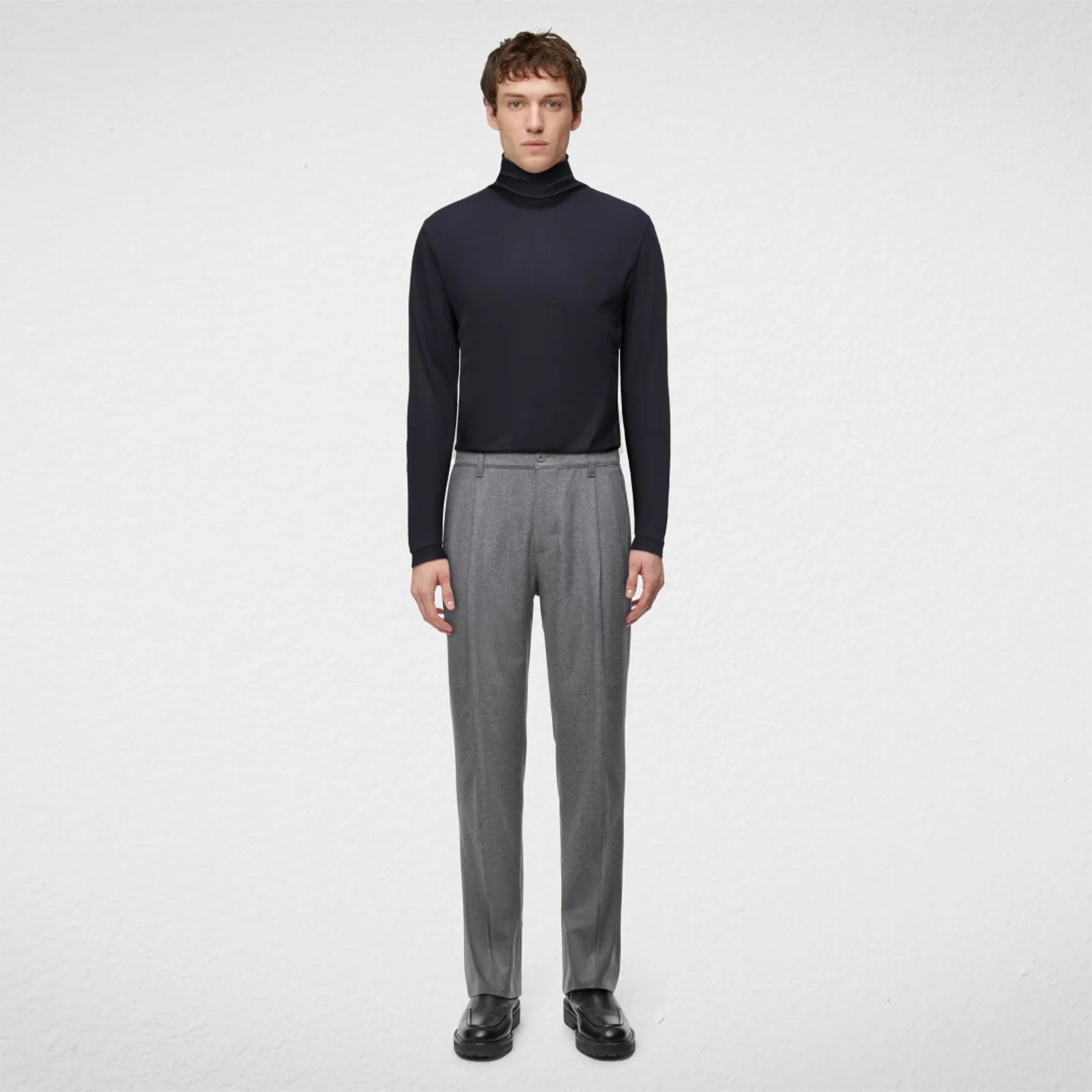 Leek Pants stone grey melange - Image 2