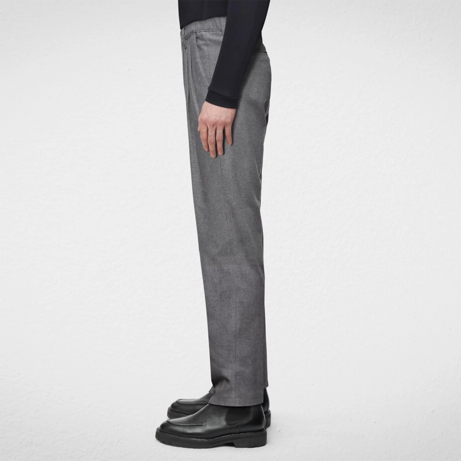 Leek Pants stone grey melange - Image 3