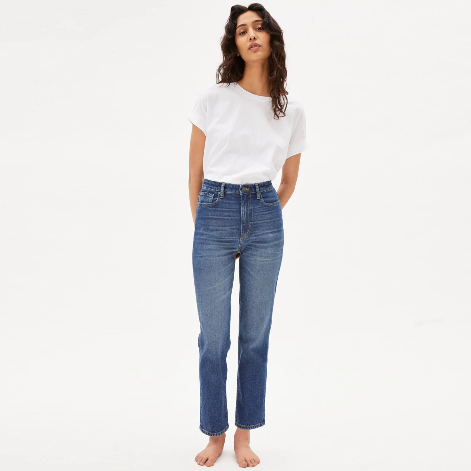 Lejaa High Waist Slim Jeans dark - Image 2