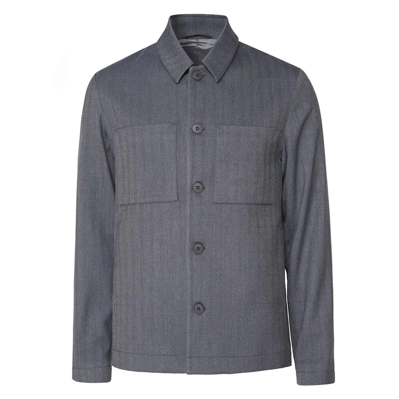 Marseille Herringbone Jacket grey/charcoal - Image 3