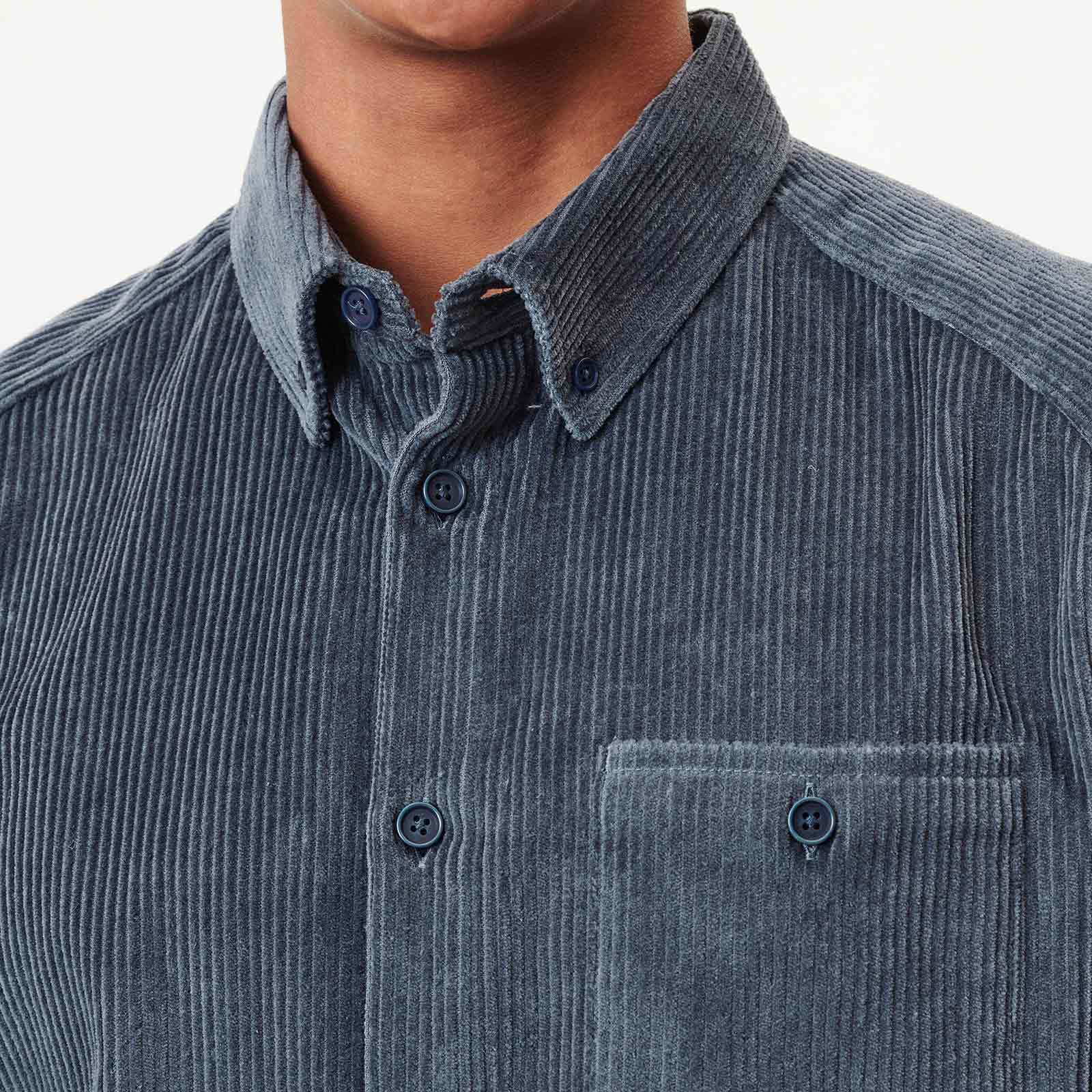 Liet Cord Shirt dark blue - Image 3