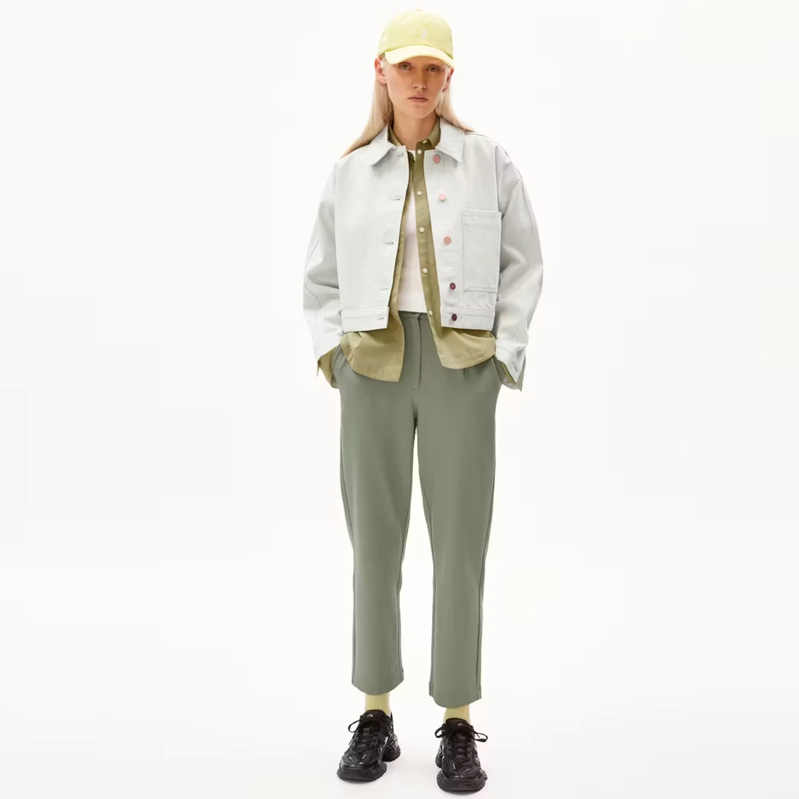 Linaa Lou Pants grey green - Image 4