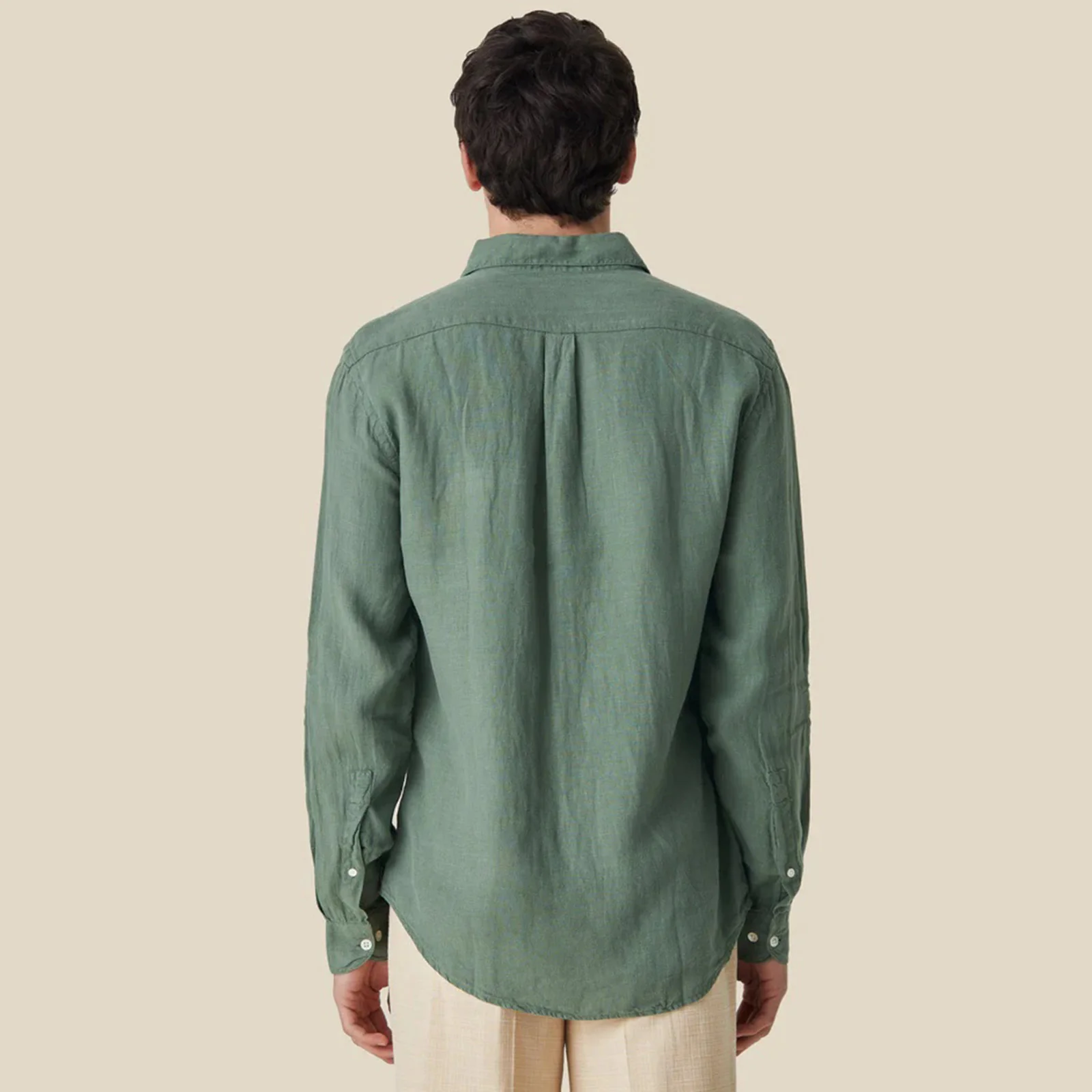 Linen Shirt dry green - Image 2