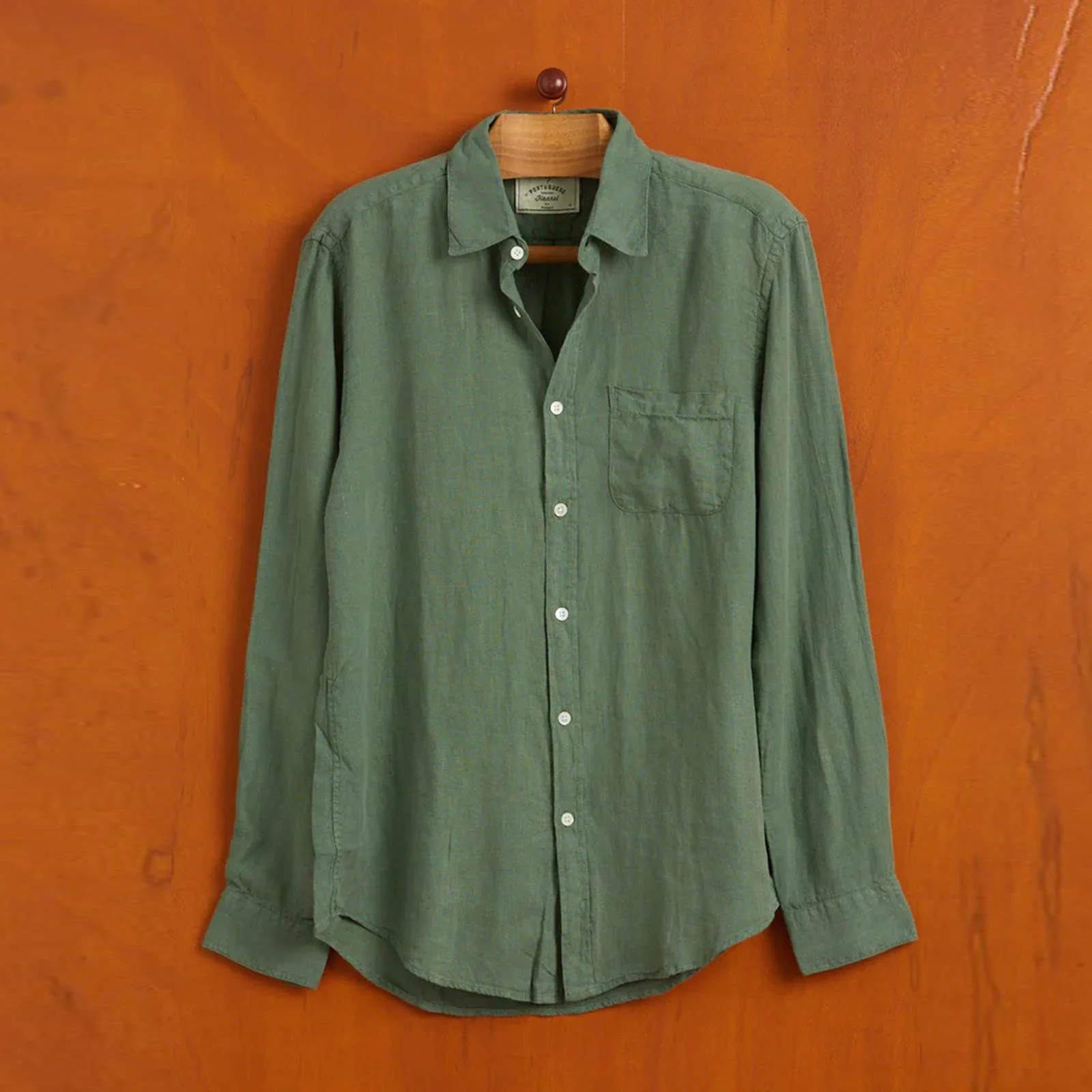 Linen Shirt dry green - Image 3