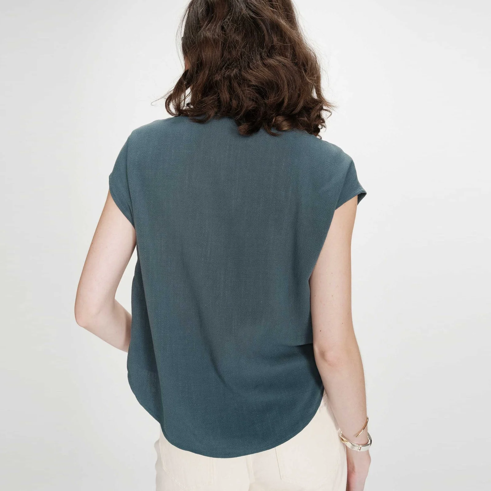 Linen Shirt Perez emeraude - Image 2