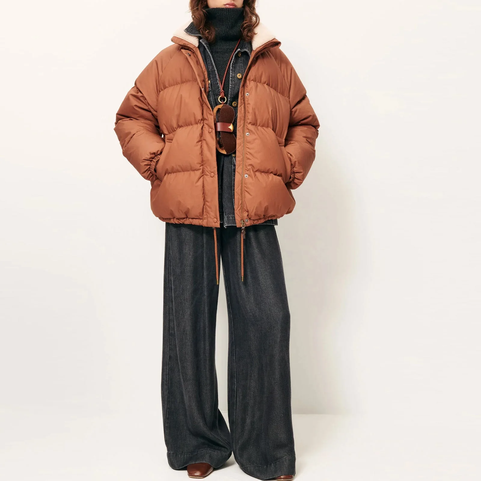 Livingstone Oversized Puff Jacket alezan - Image 3