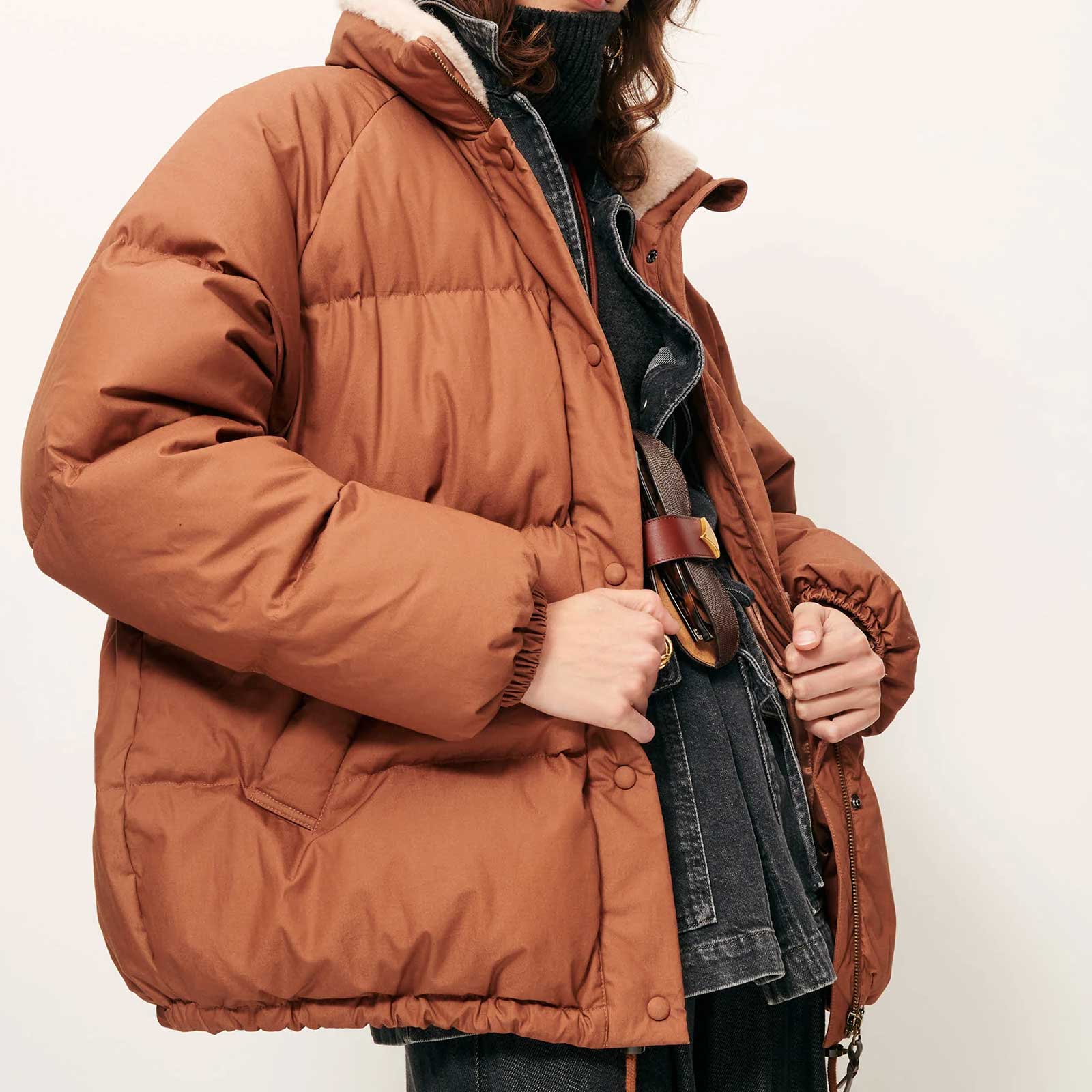 Livingstone Oversized Puff Jacket alezan - Image 5