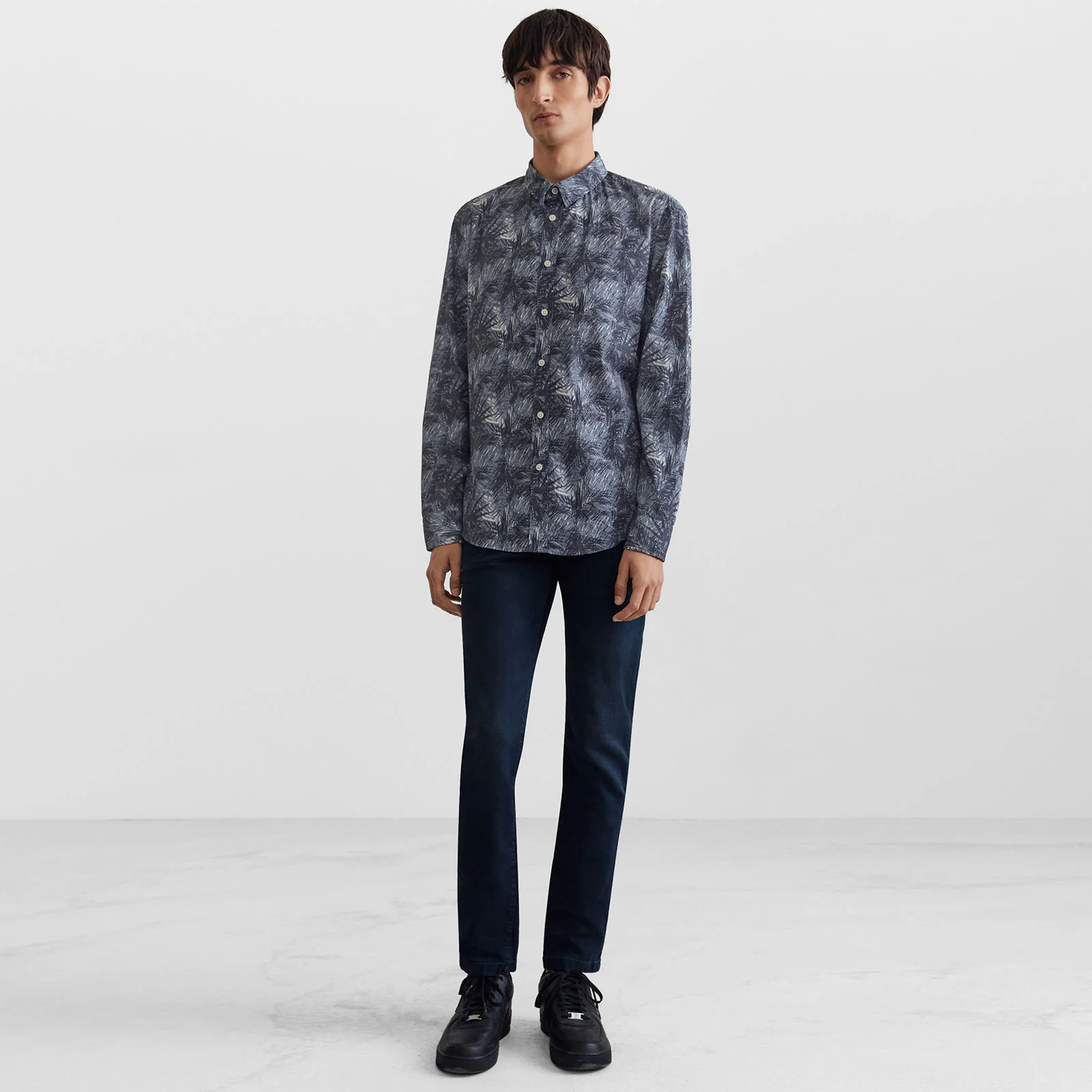 Loken Shirt dark blue painting - Image 2