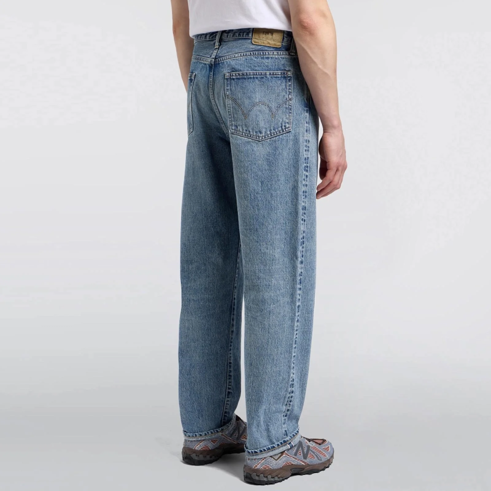 Loose Fit Kurabo Recycle Red Selvage Denim blue light used - Image 3
