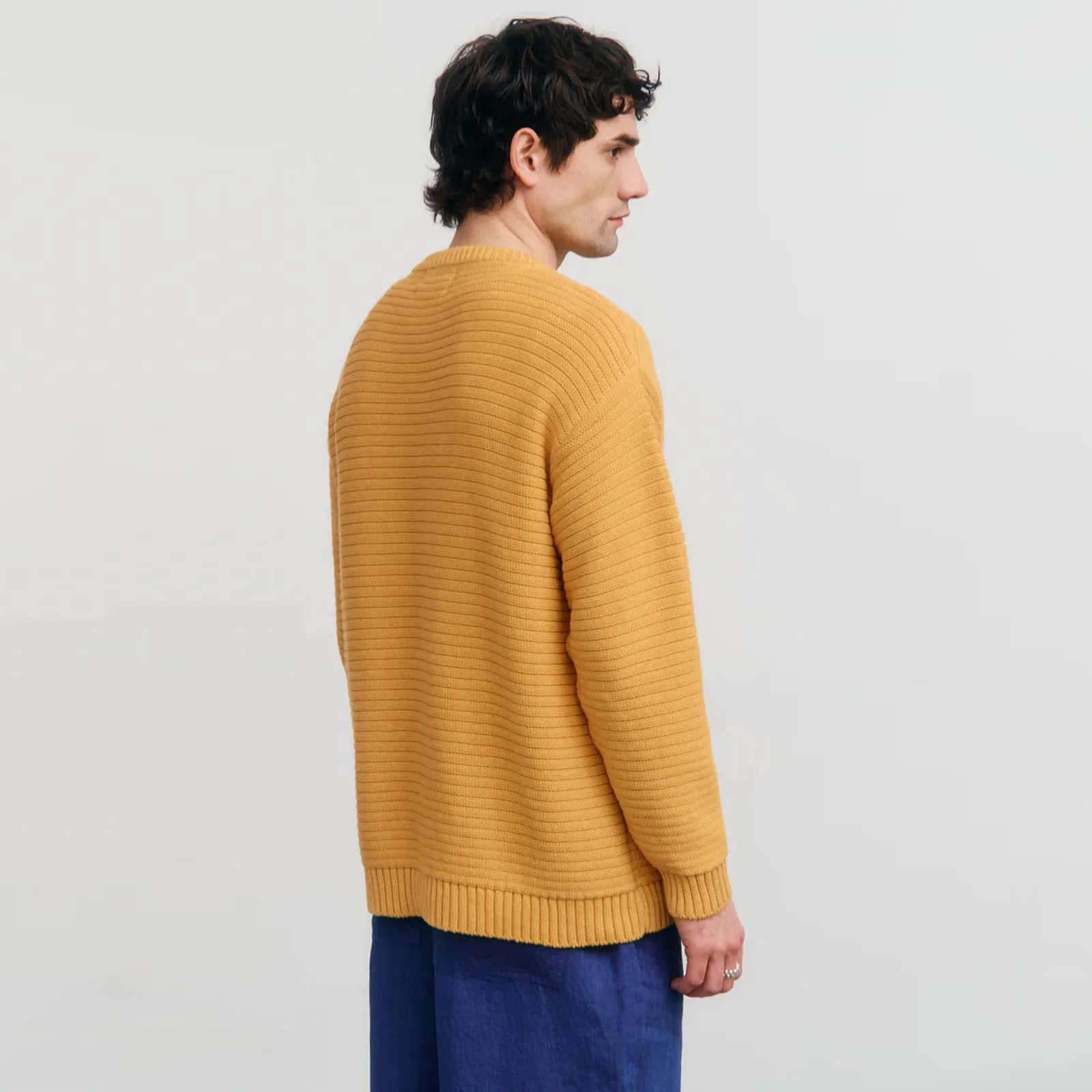 Loose Knit Jumper pale orange - Image 2