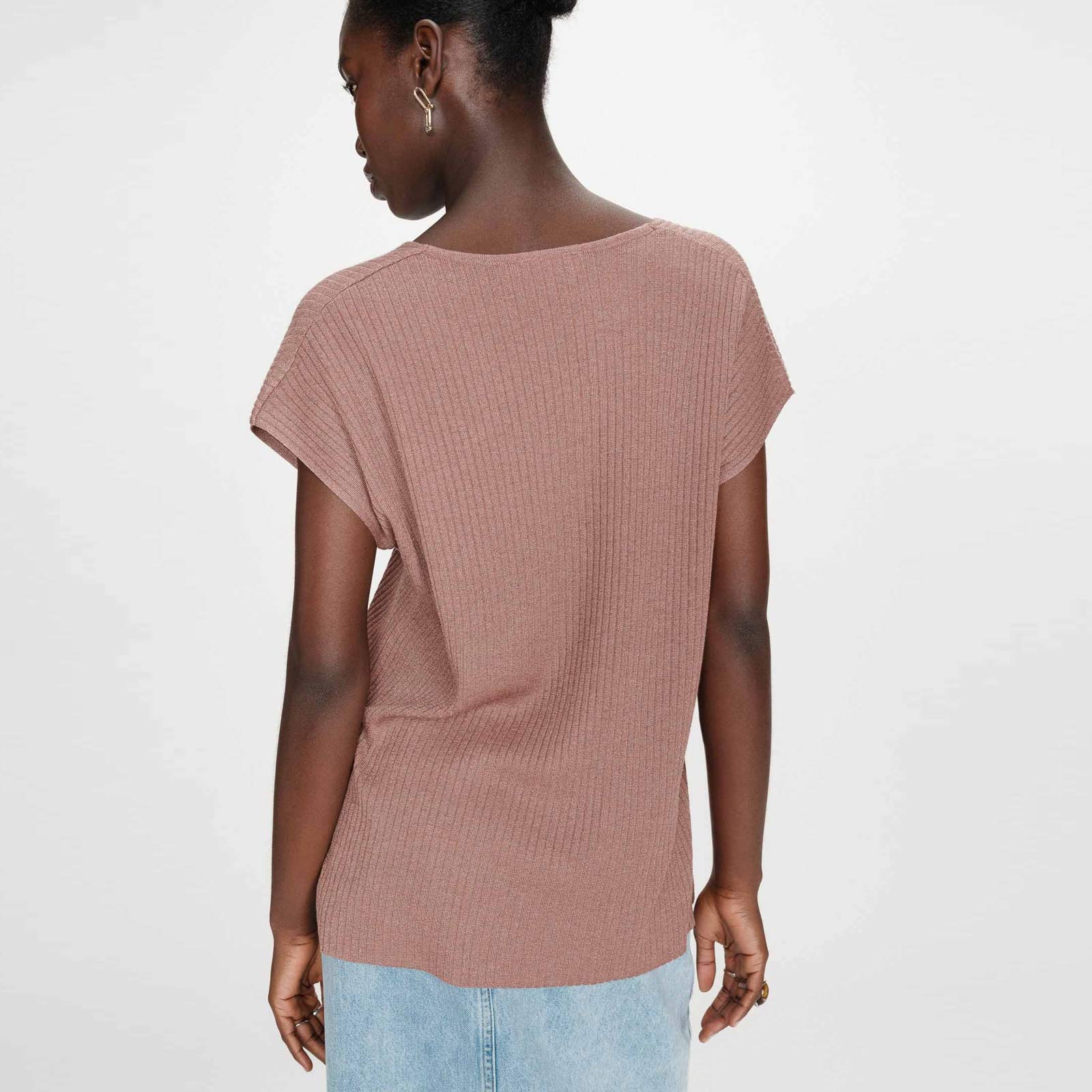 Loose Lurex Top Vaporo terracotta - Image 2