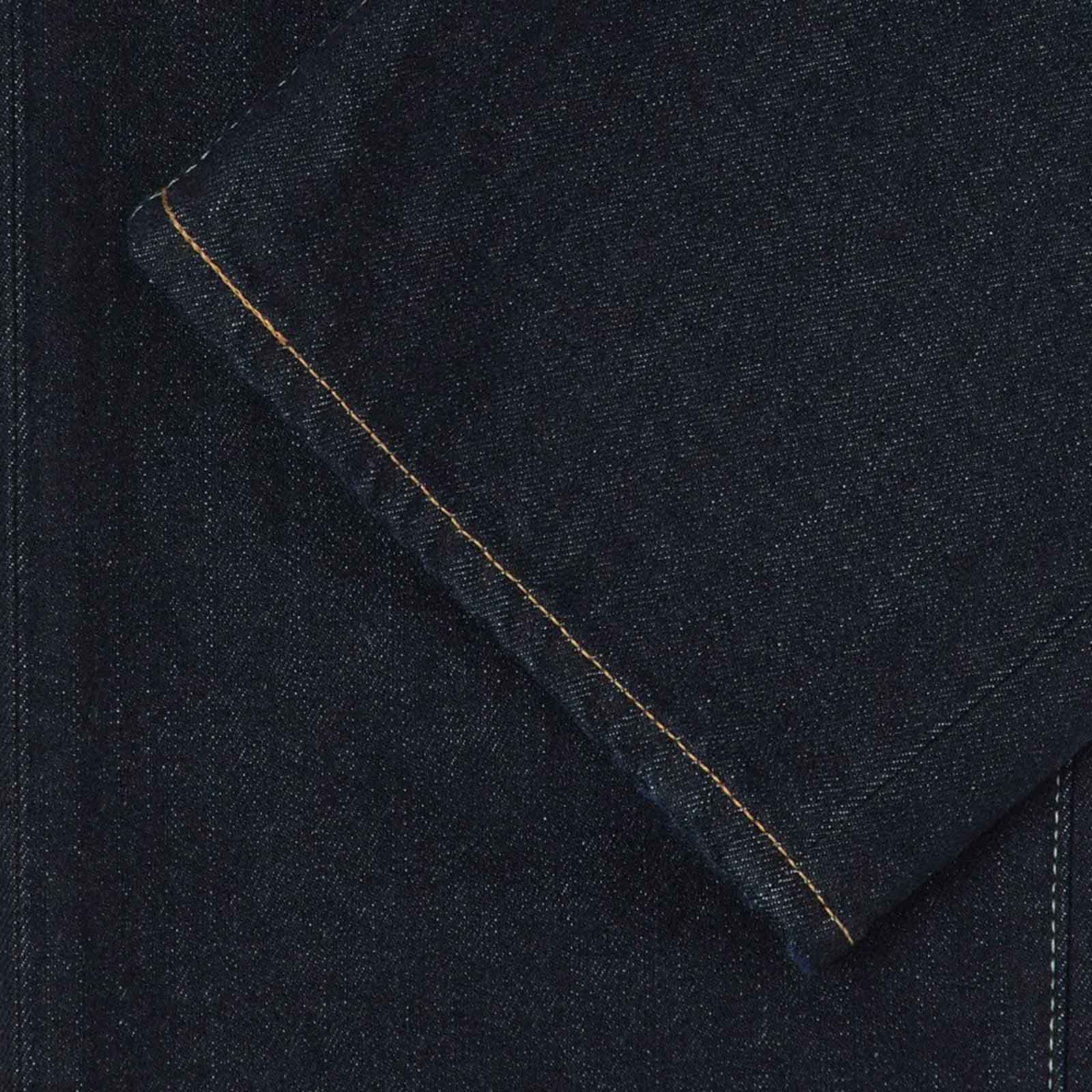 Loose Tapered Kaihara Pure Indigo Stretch Denim Blue rinsed - Image 4
