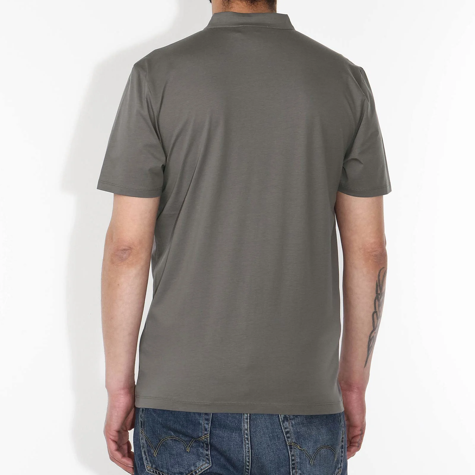 Louis Jersey Poloshirt dark grey - Image 2