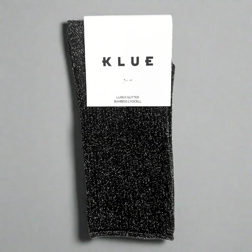 Lurex Glitter Socks black - Image 3
