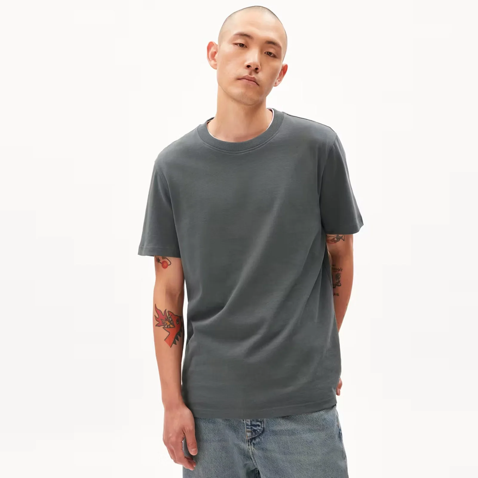 Maarkos Solid Tee space steel - Image 2