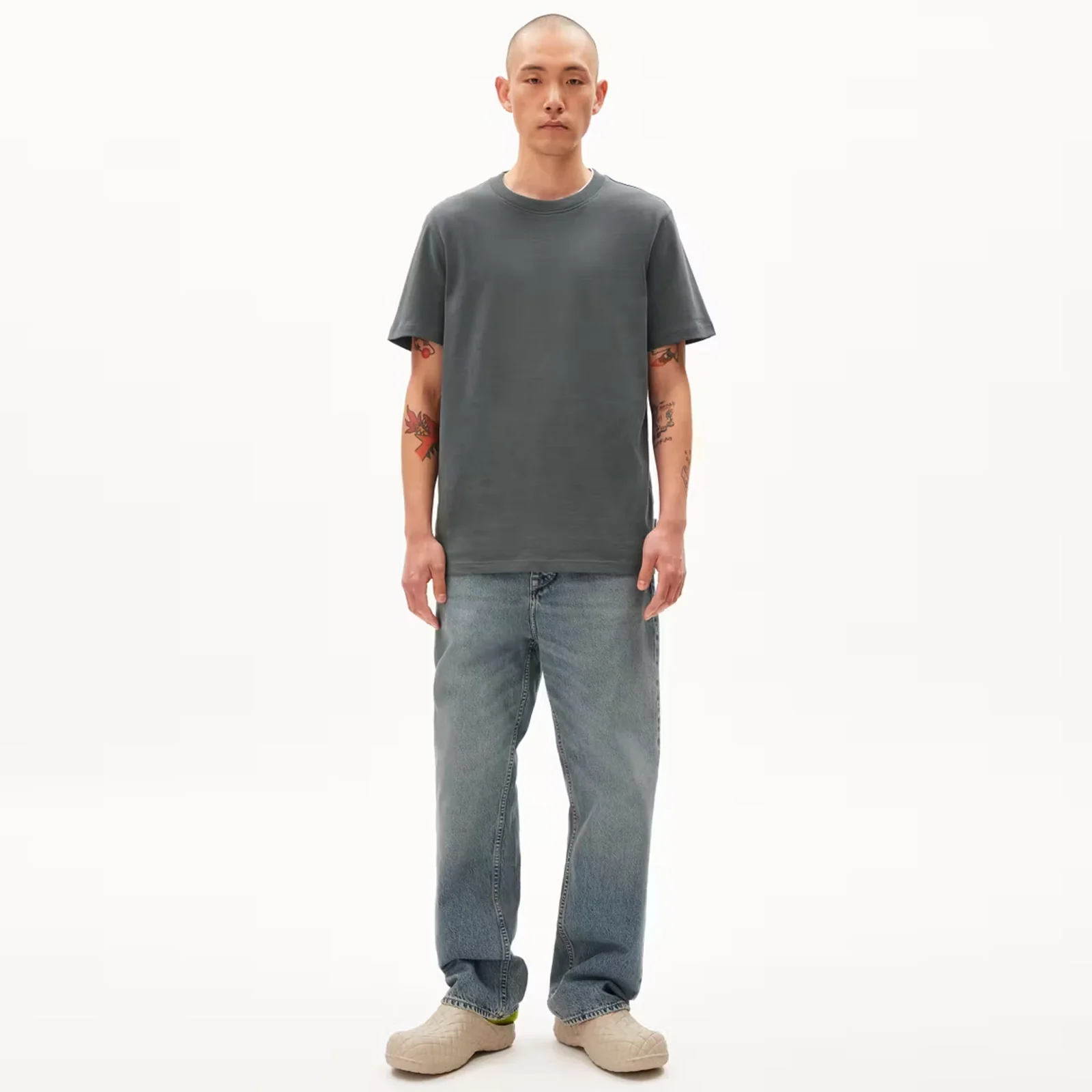 Maarkos Solid Tee space steel - Image 3