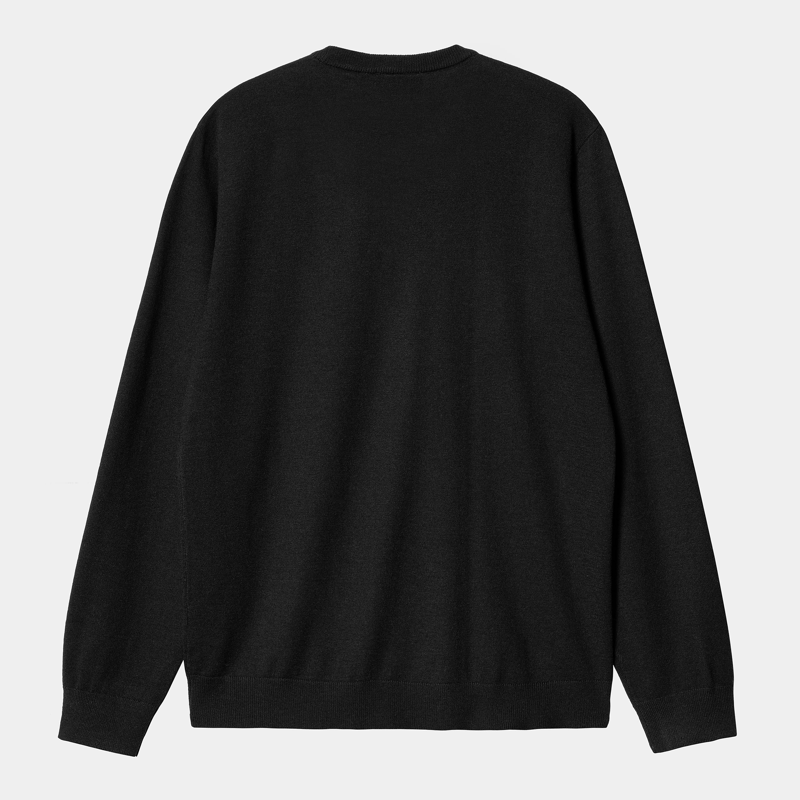 Madison Lambswool Sweater black/wax - Image 2