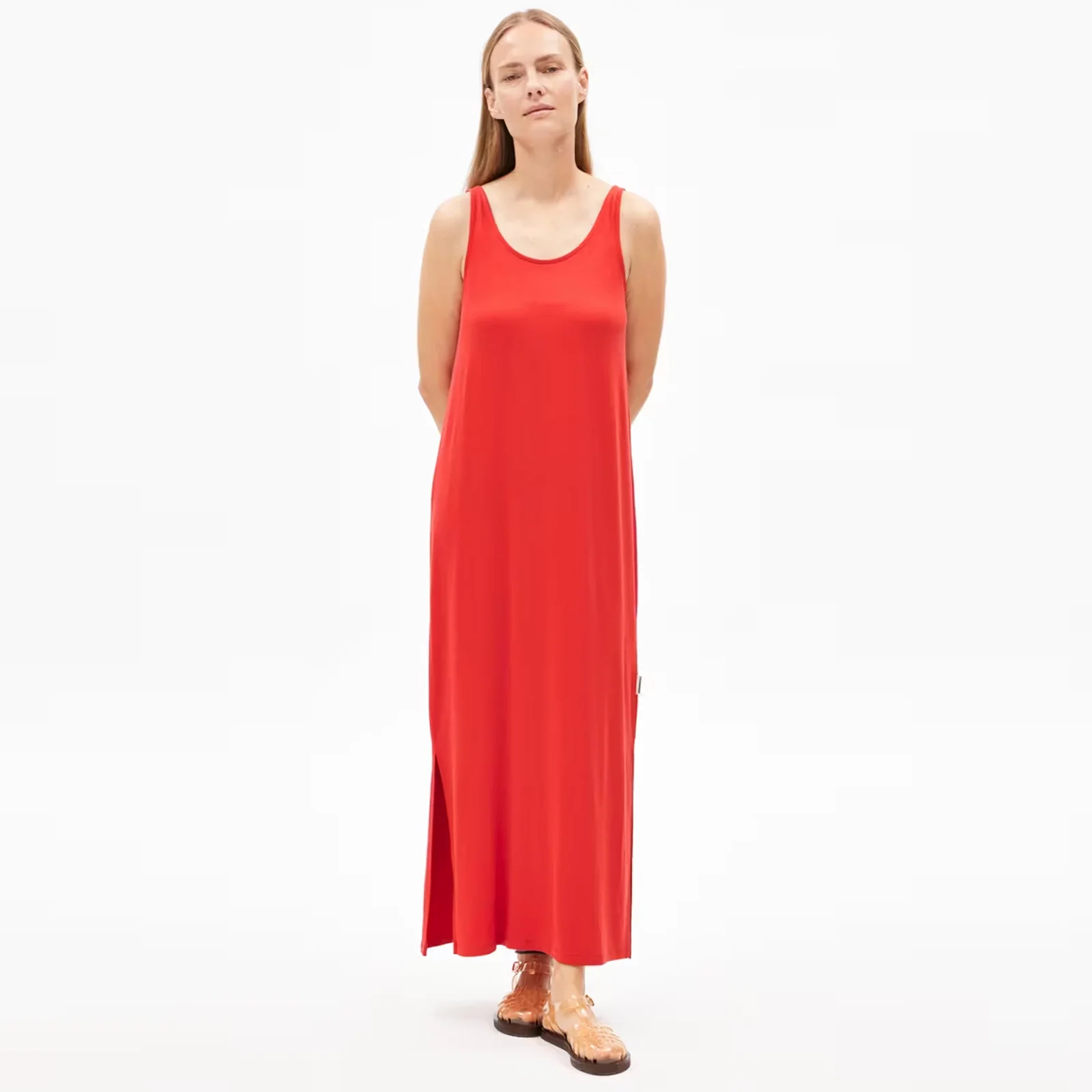 Maeliaa Solid Dress coral blush - Image 2