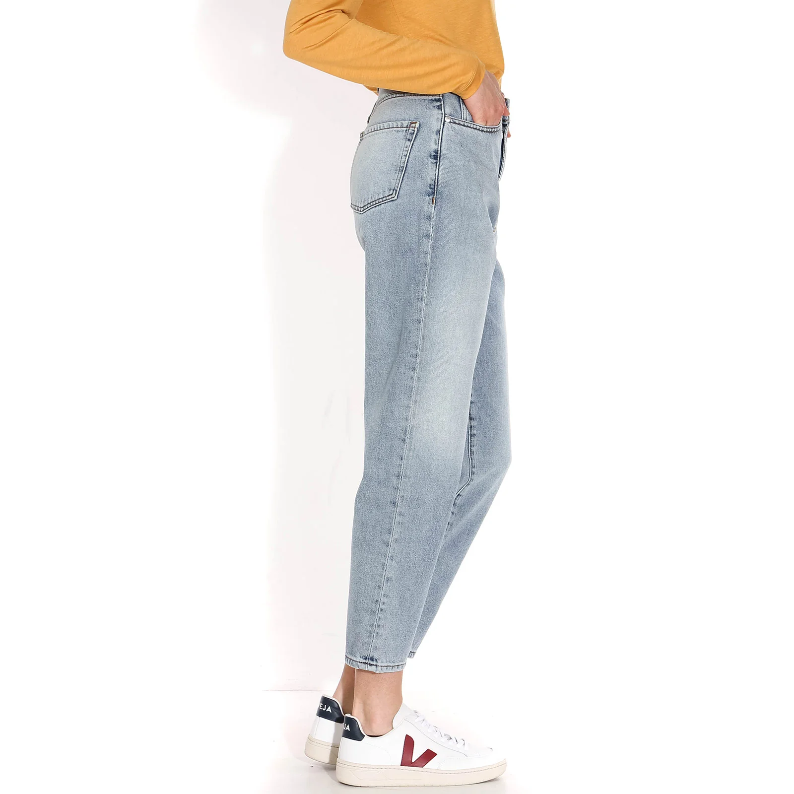 Mairaa Mom Fit Jeans faded blue - Image 4