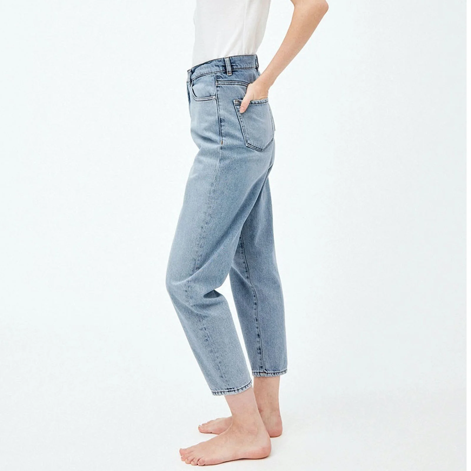 Mairaa Mom Fit Jeans faded blue - Image 8