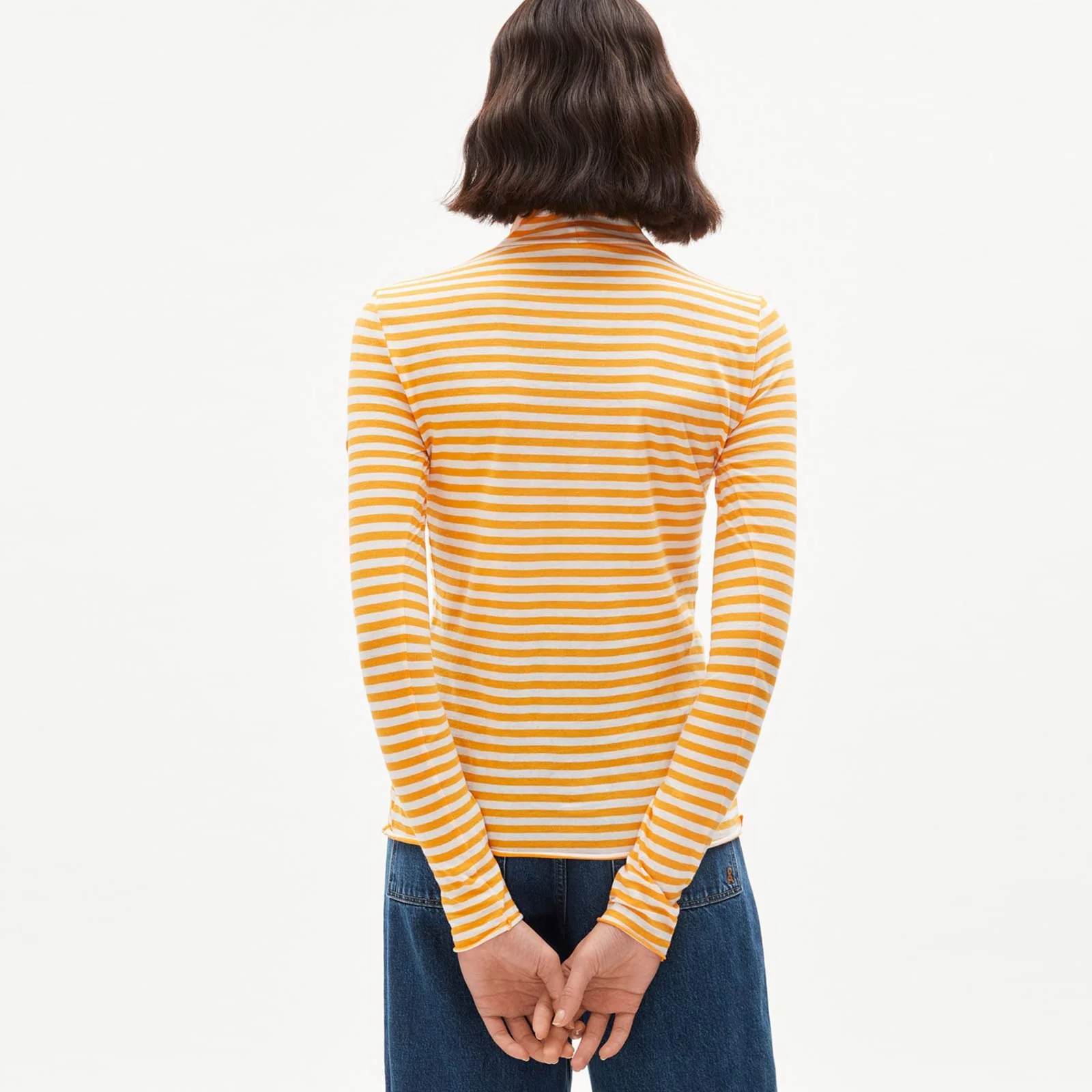 Malenaa Stripes Top sunset-off white - Image 3