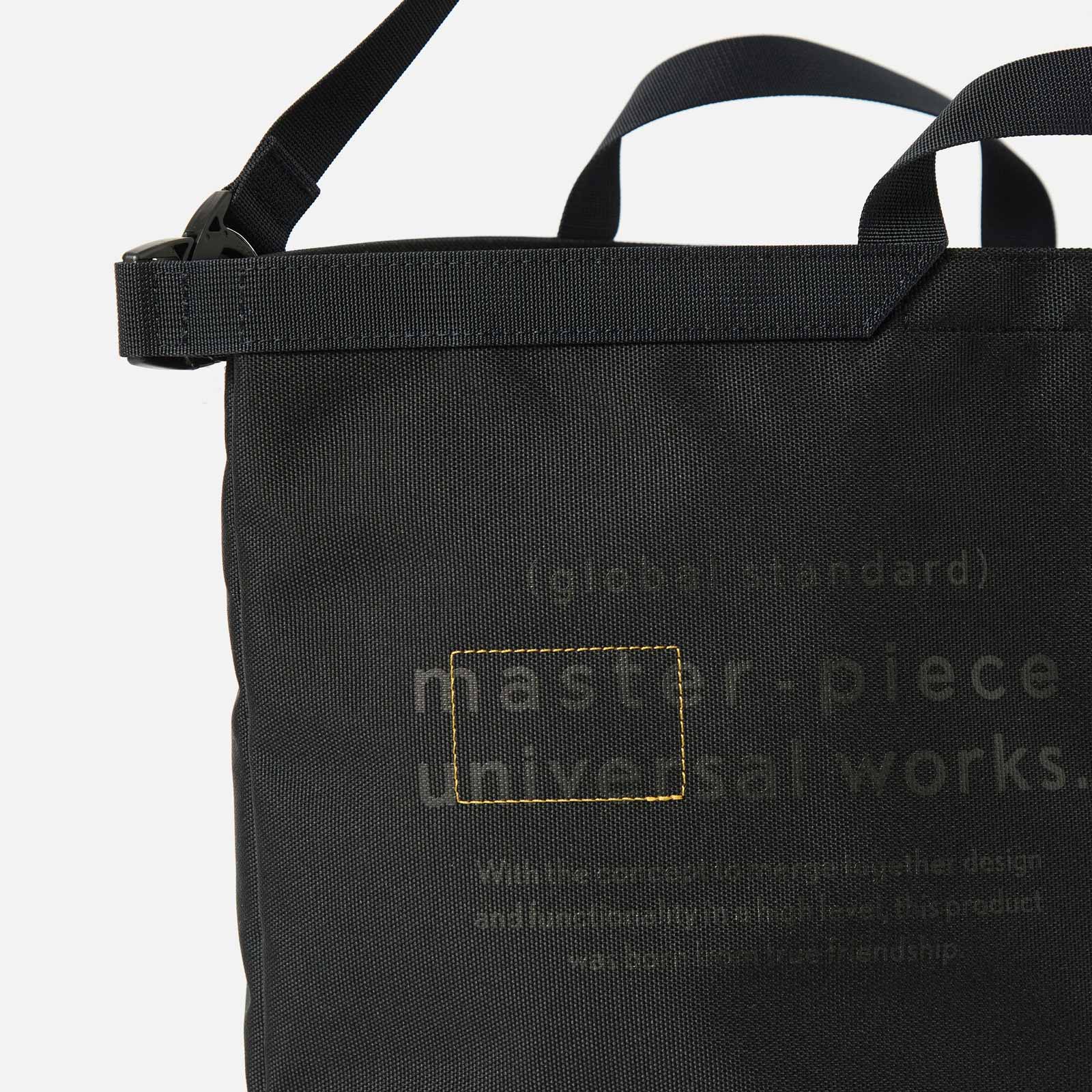 master-piece x Universal Works Large Tote Bag black - Image 4